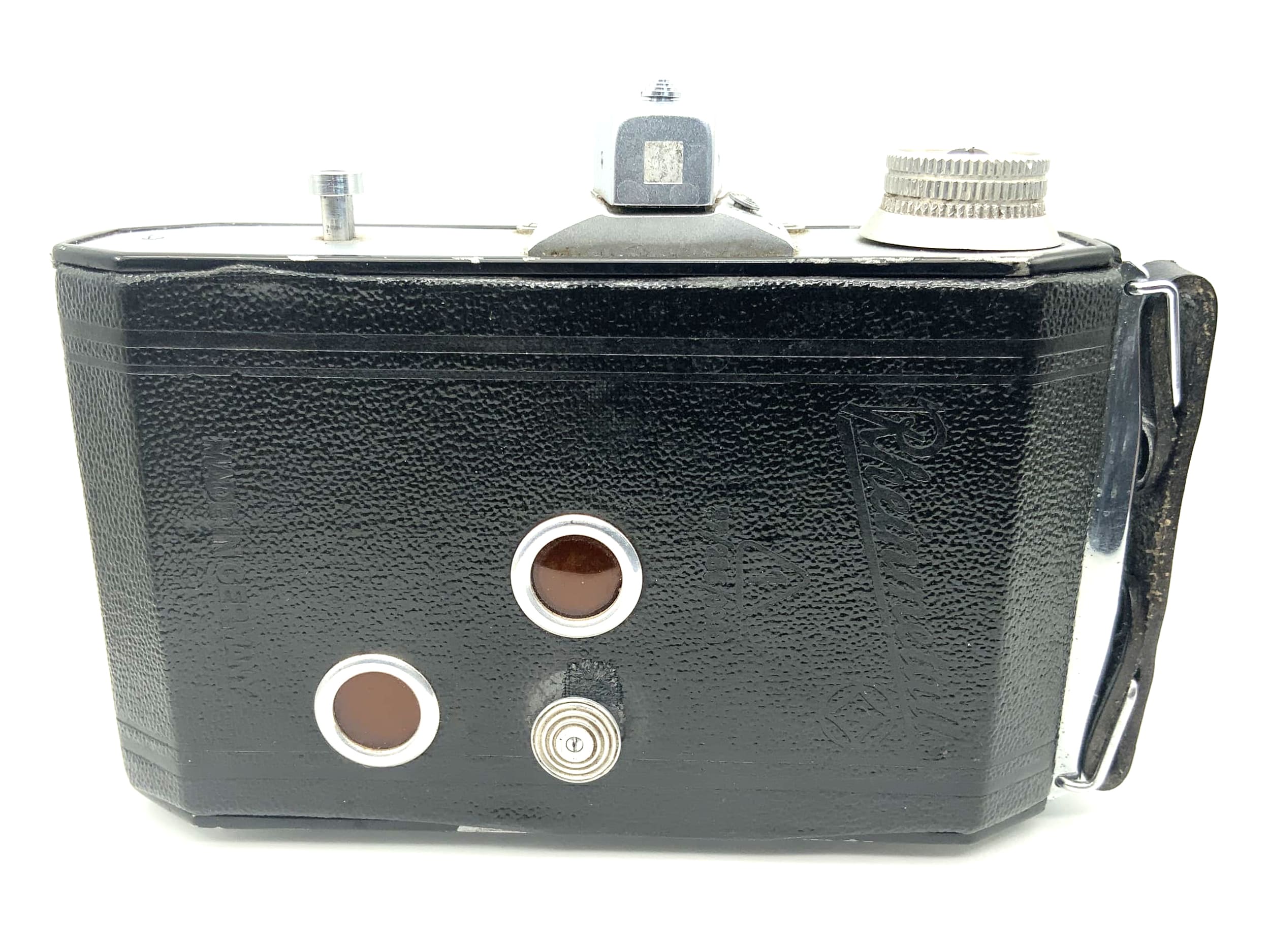 Rheinmetall Weltax folding camera with Meyer Optik Trioplan 1:3.5 75mm red V Temporary