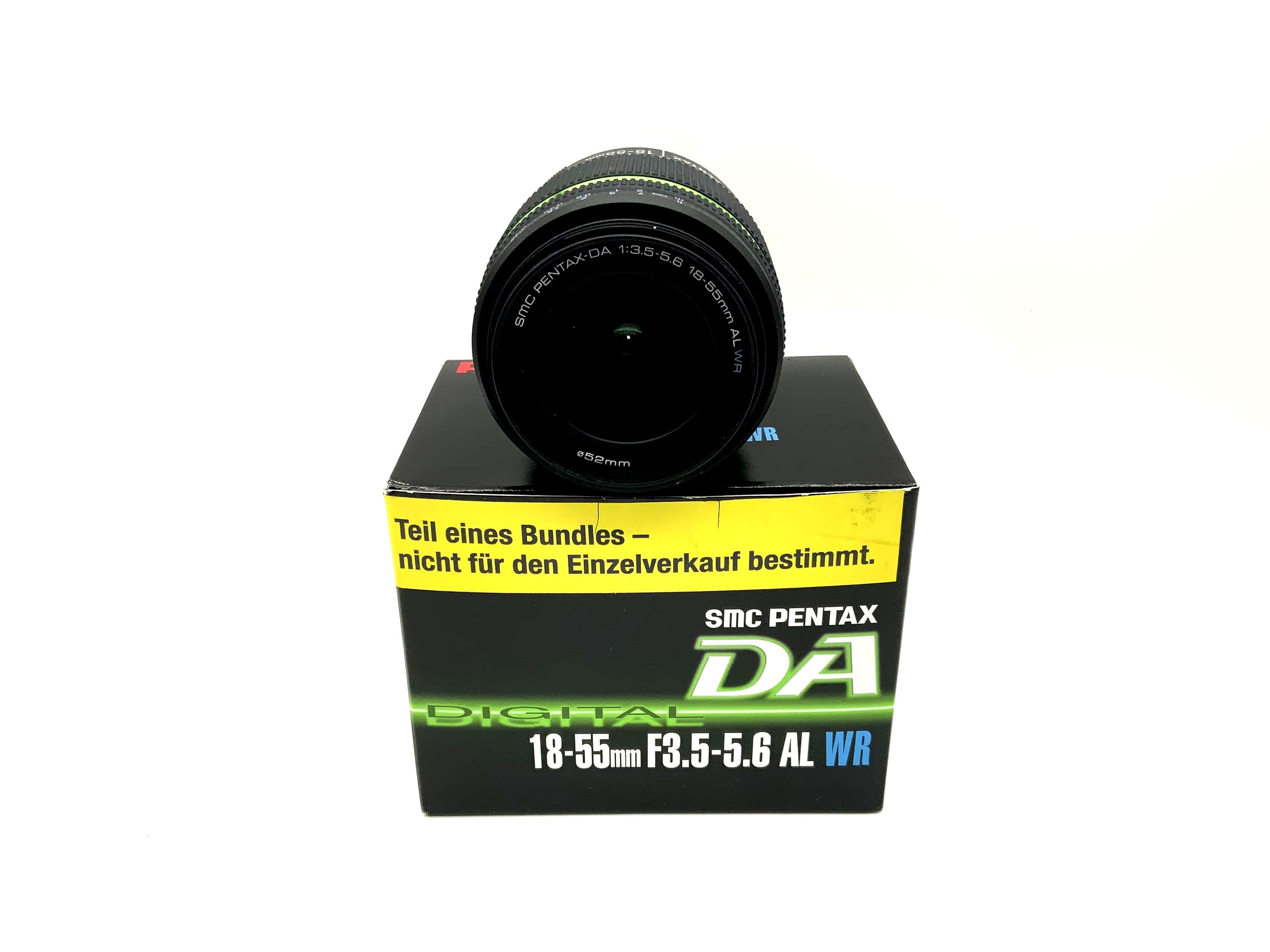 Objectif Pentax 18-55 mm 1:3,5-5,6 SMC Pentax -DA AL WR avec emballage d'origine (Pentax K AF)
