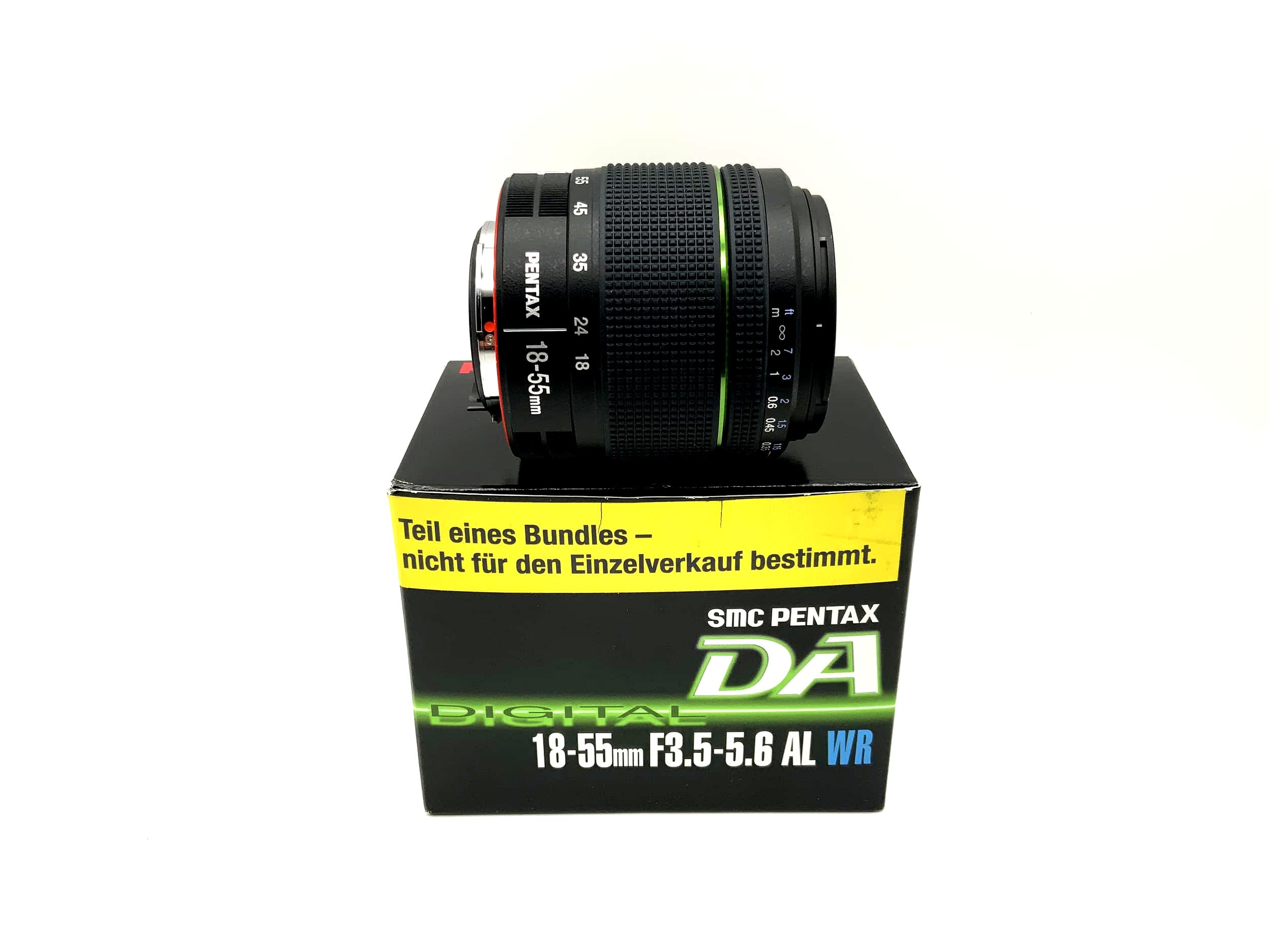 Objectif Pentax 18-55 mm 1:3,5-5,6 SMC Pentax -DA AL WR avec emballage d'origine (Pentax K AF)