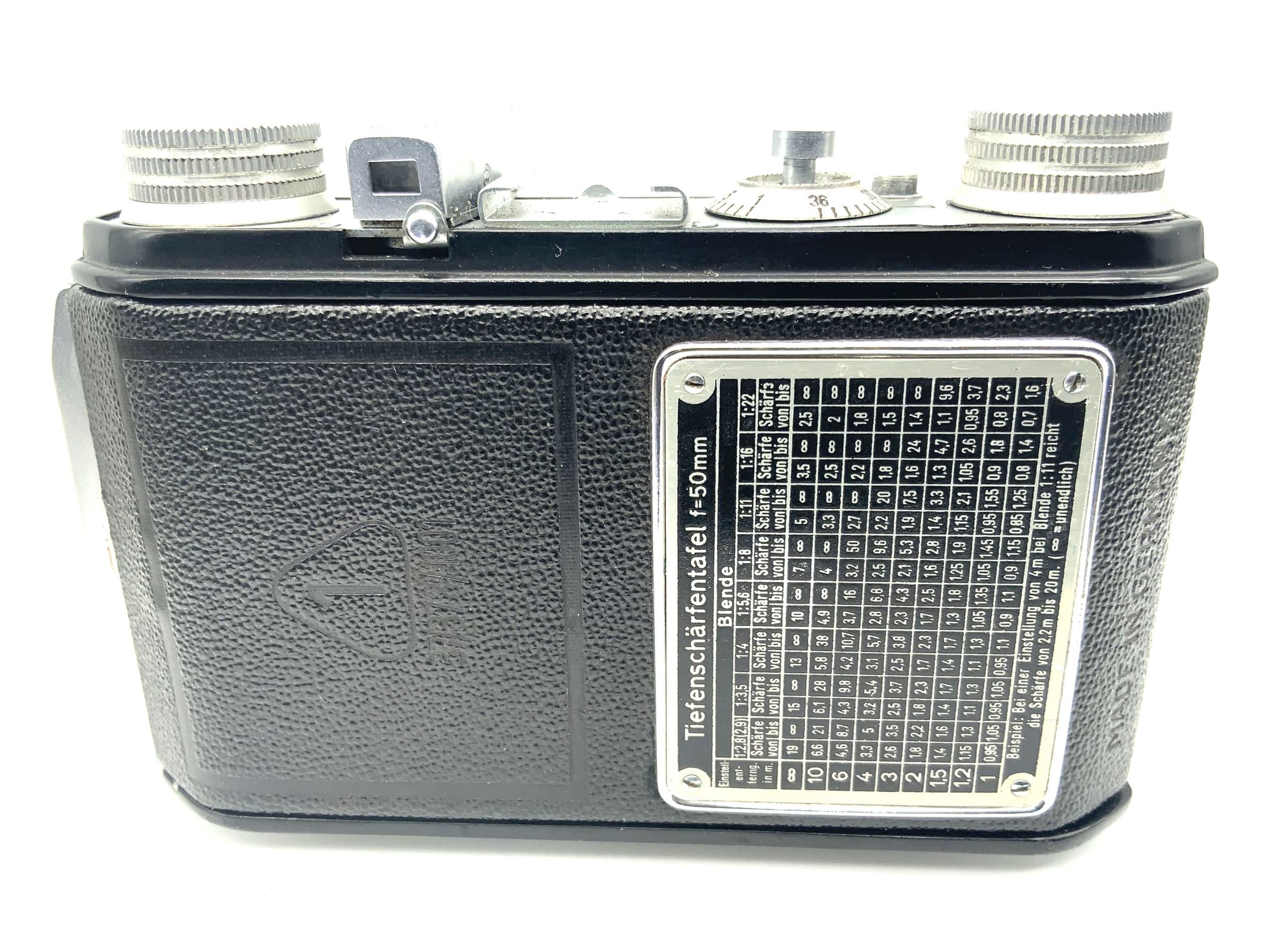 Welta Welti I folding camera with Meyer Optik Trioplan 1:2.9 50mm red V Cludor