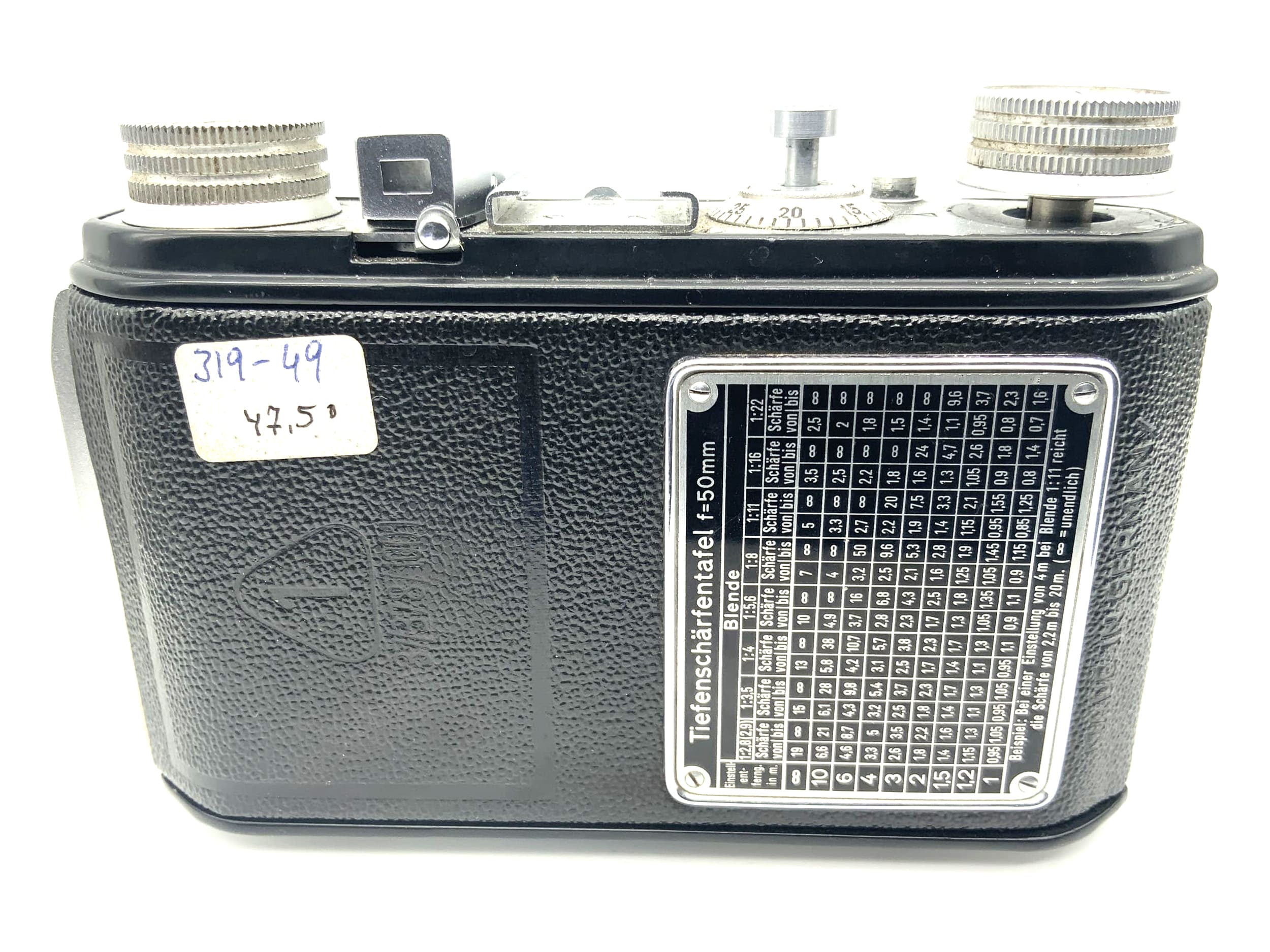 Welta Welti I folding camera with Meyer Optik Trioplan 1:2.9 50mm red V Vebur