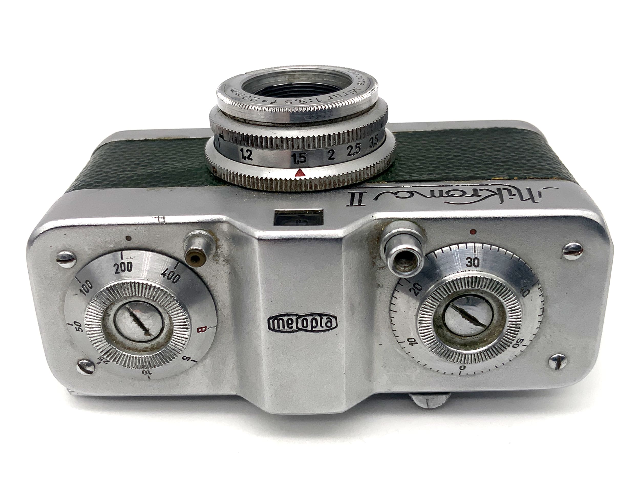 Meopta Mikroma II Miniaturkamera mit Mirar 20mm 1:3,5 Kleinstbildkamera