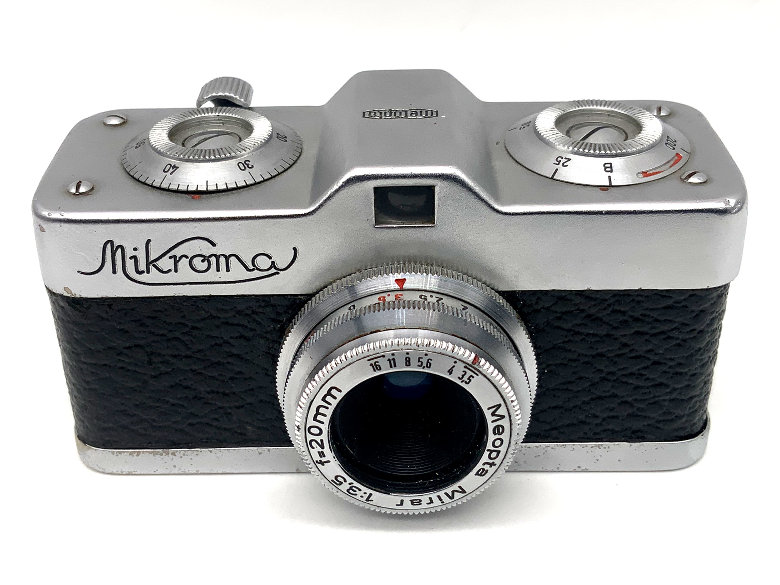 Meopta Mikroma Miniaturkamera mit Mirar 20mm 1:3,5 Kleinstbildkamera