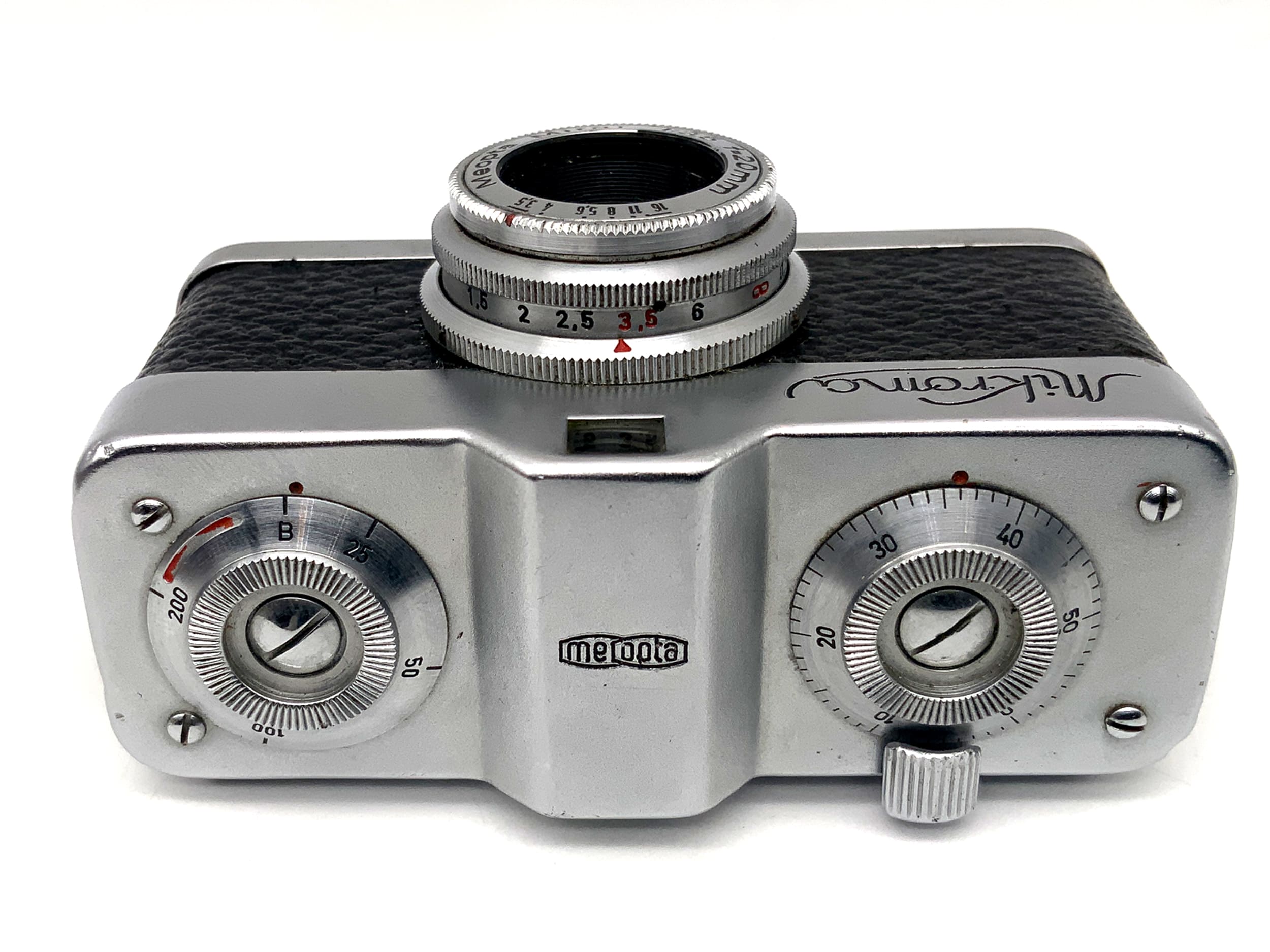 Meopta Mikroma Miniaturkamera mit Mirar 20mm 1:3,5 Kleinstbildkamera