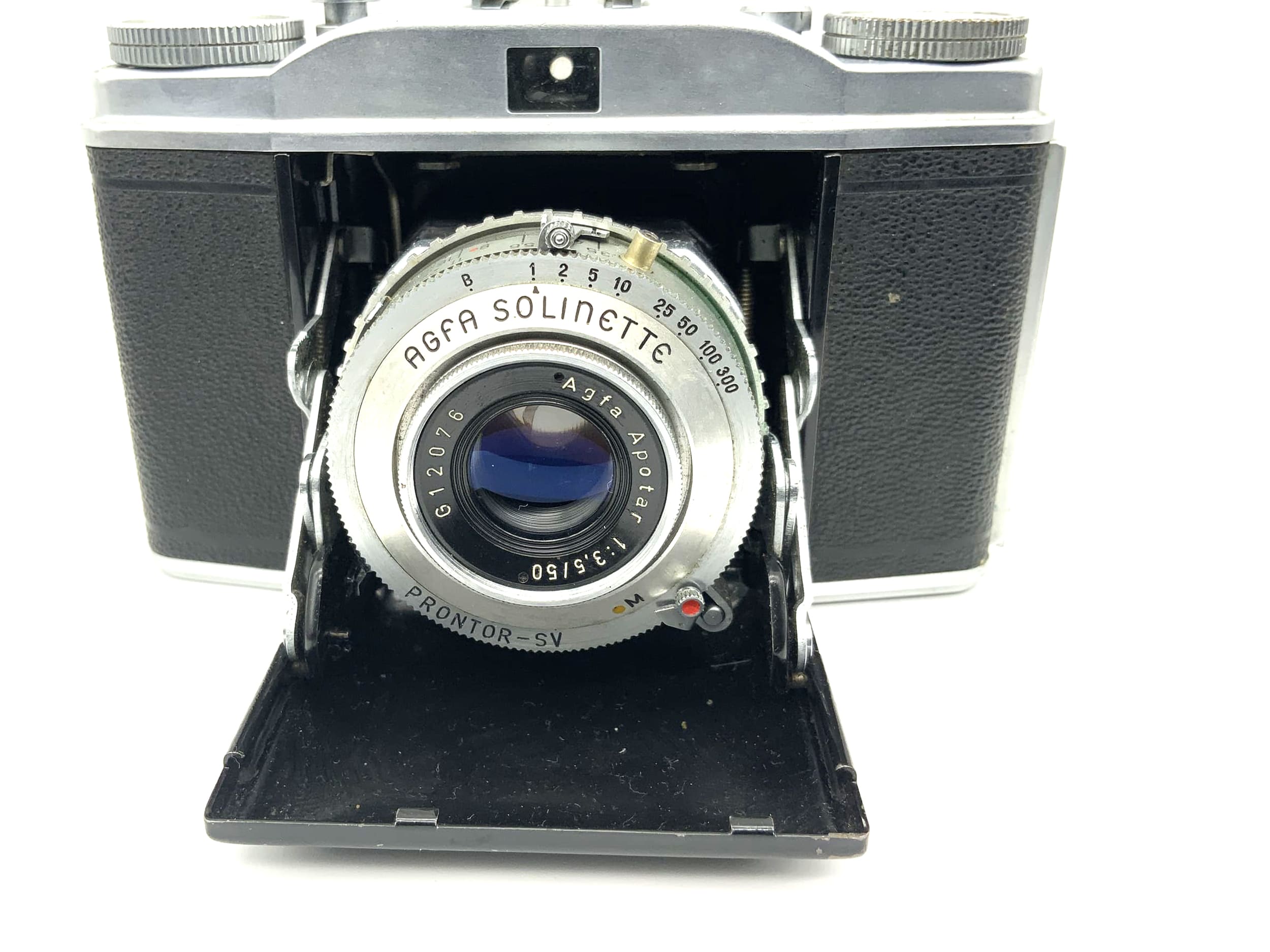 Agfa Solinette II folding camera with Apotar 1:3.5 50mm 2 Prontor-SV