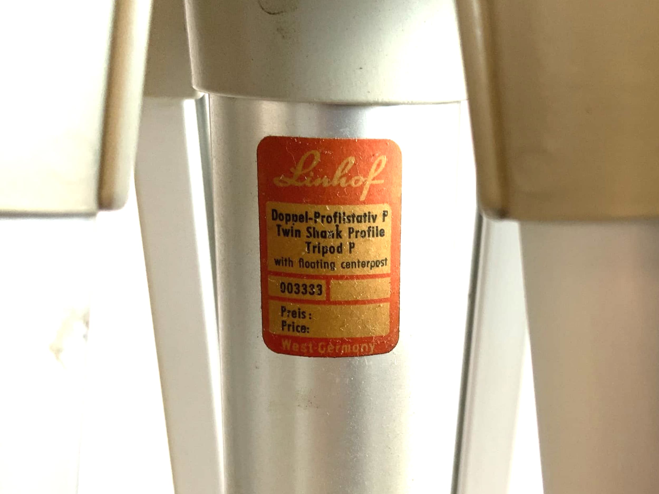 Linhof Trépied double profil Trépied photo à 3 pieds Trépied pour appareil photo P