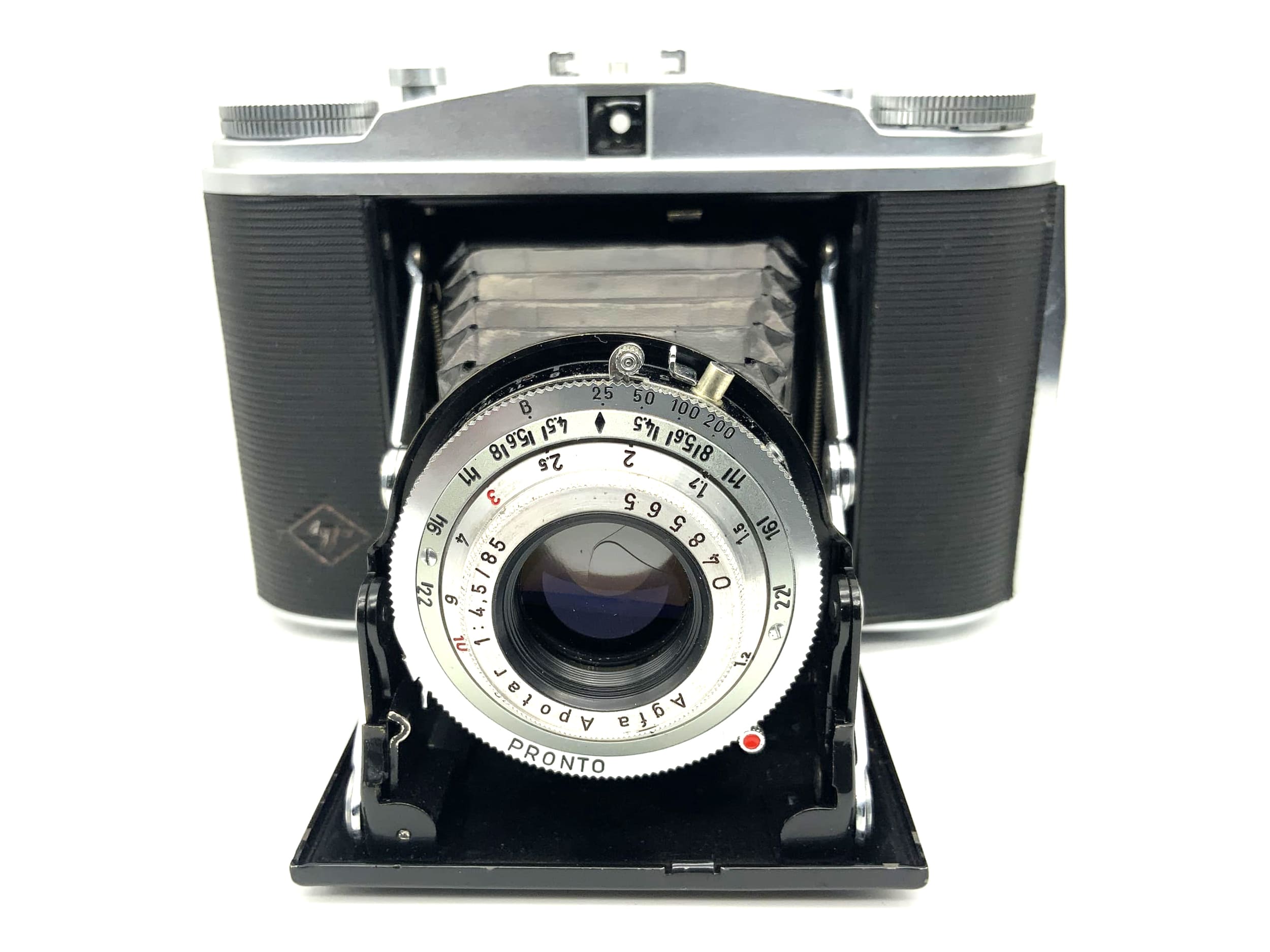 Appareil photo pliable Agfa Isolette II avec Apotar 1:4.5 85mm 2 Pronto