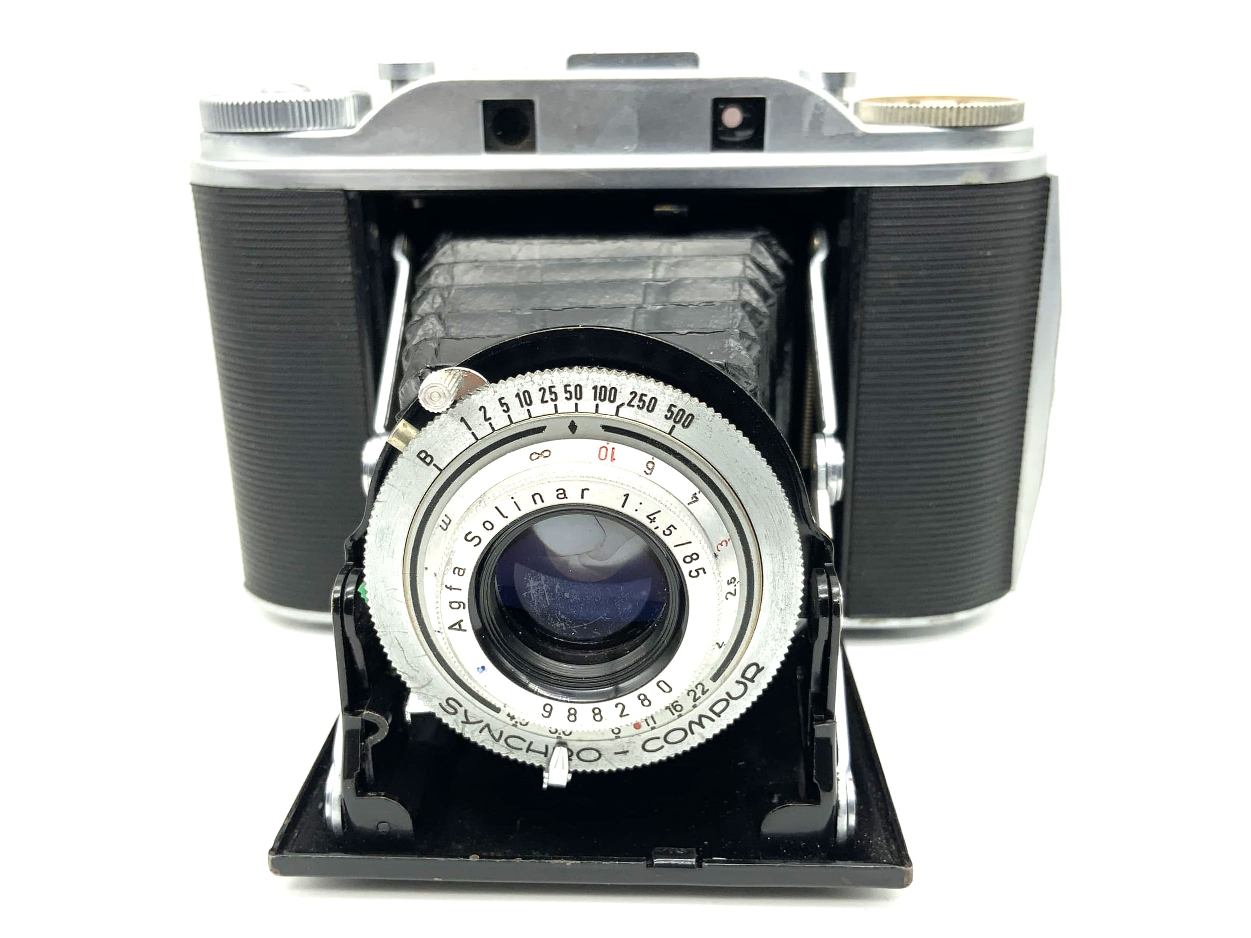 Appareil photo pliable Agfa Isolette III avec Solinar 1:4.5 85mm 3 Synchro-Compur