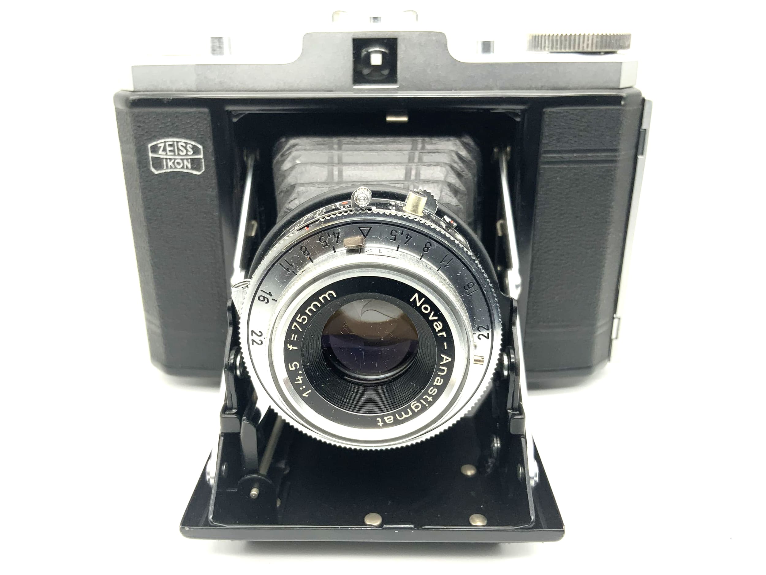Appareil photo pliable Zeiss Ikon Nettar 517/16 avec objectif Novar Anastigmat 1:4,5 75 mm Vario