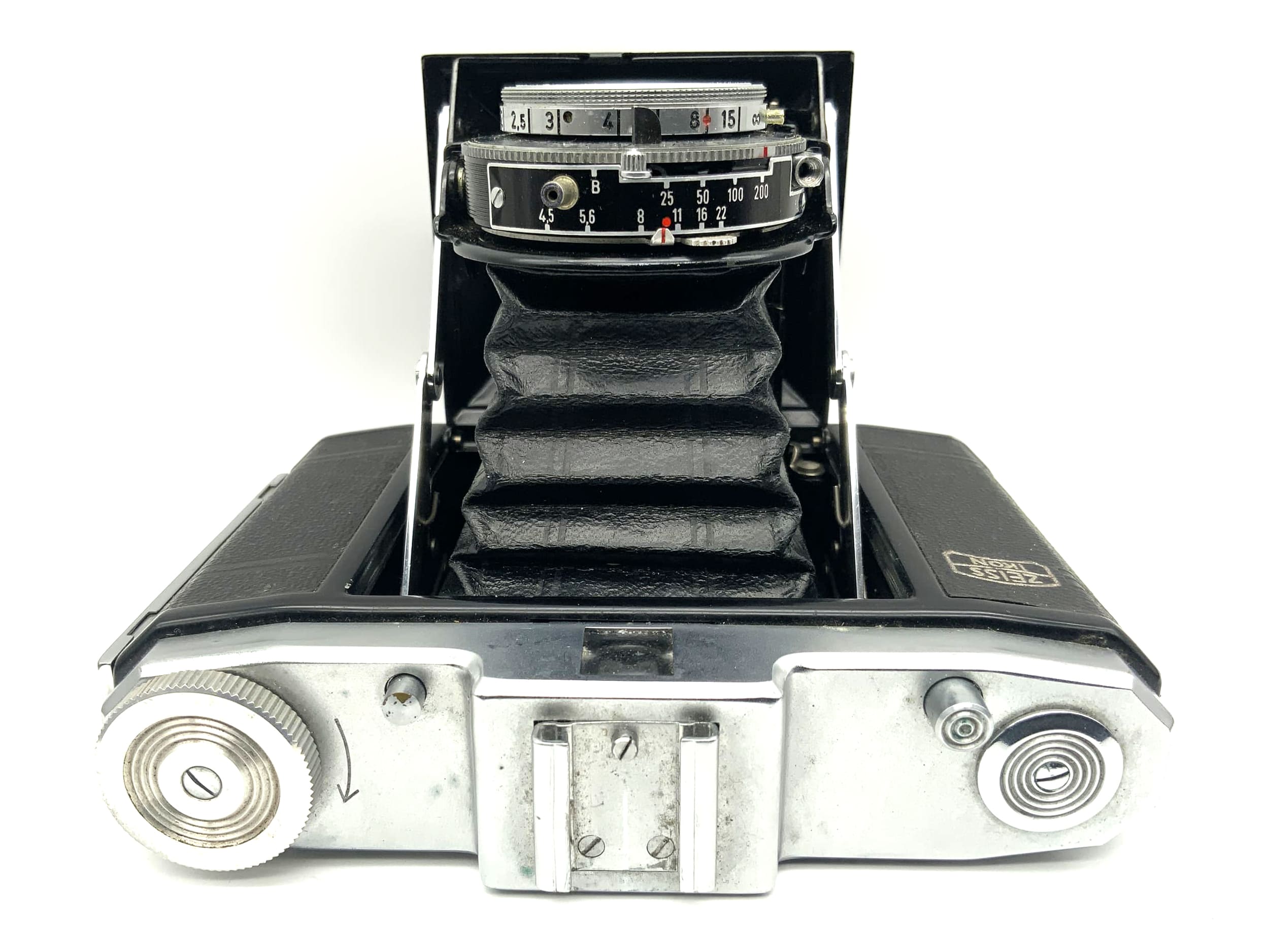 Appareil photo pliable Zeiss Ikon Nettar 517/16 avec objectif Novar Anastigmat 1:4,5 75 mm Pronto