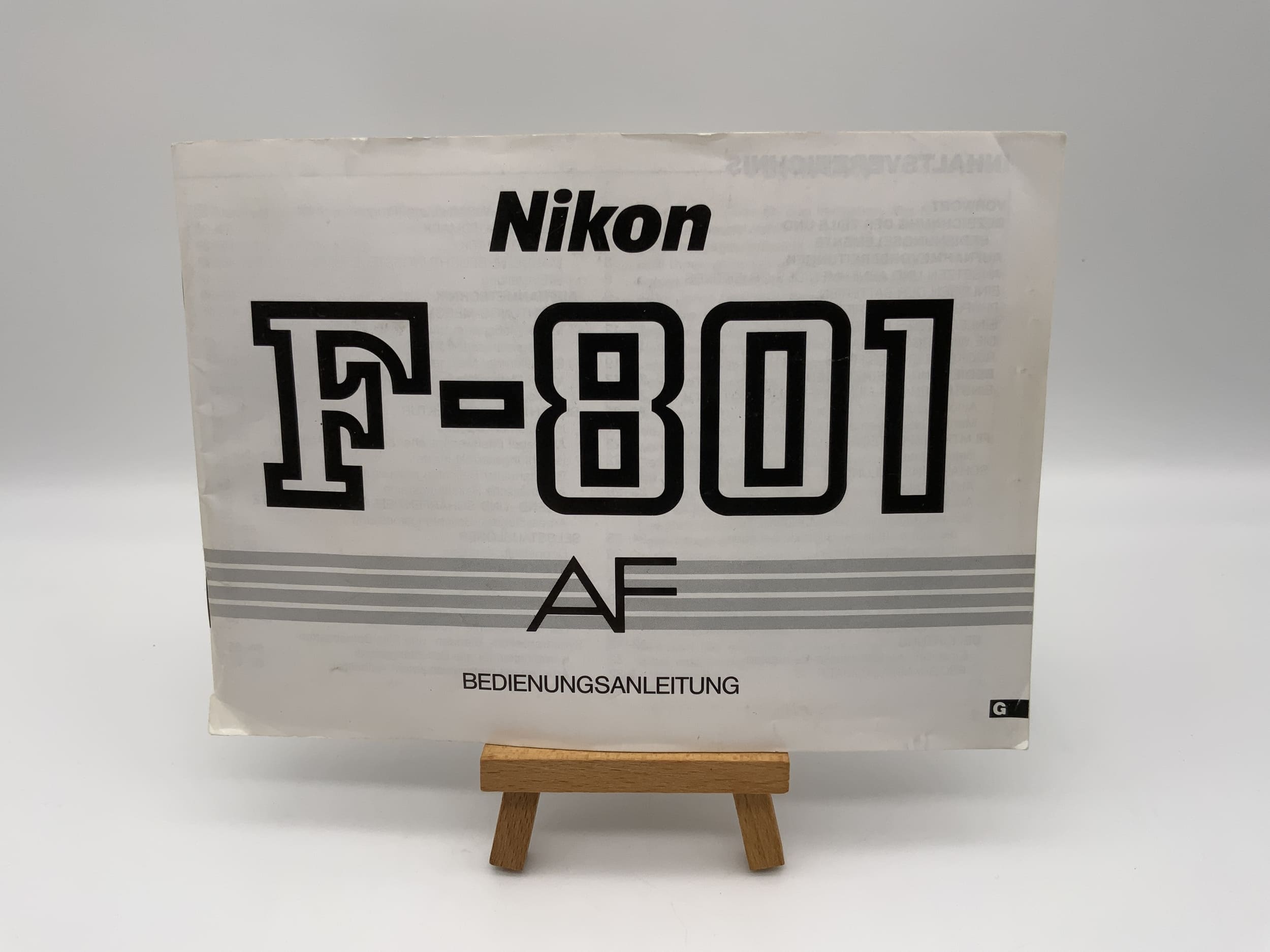Nikon F-801 AF Instruction Manual German