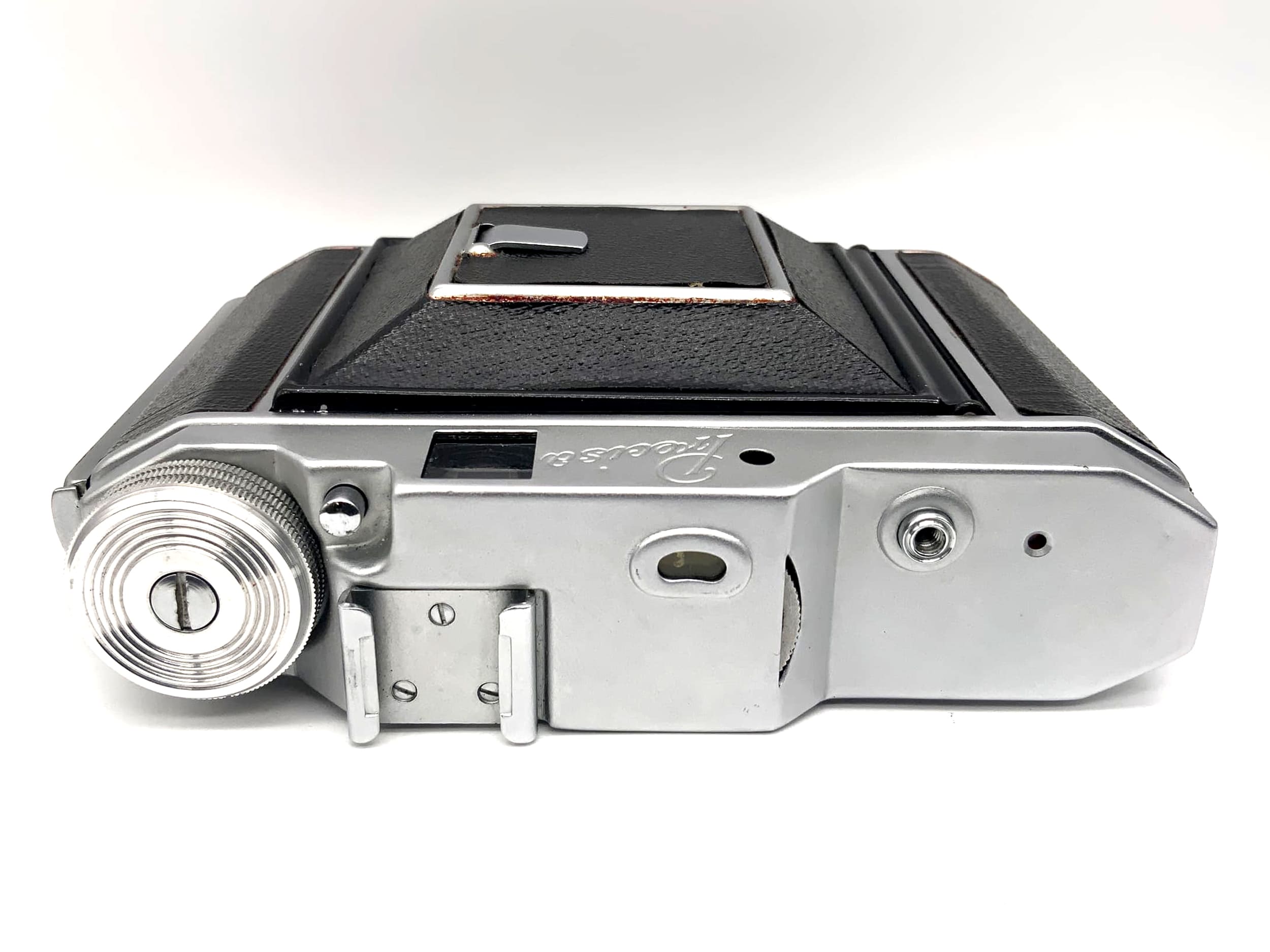 Appareil photo pliant Beier Precisa avec objectif Meyer Optik Trioplan 1:3,5 75 mm rouge V 6x6, 4,5x6