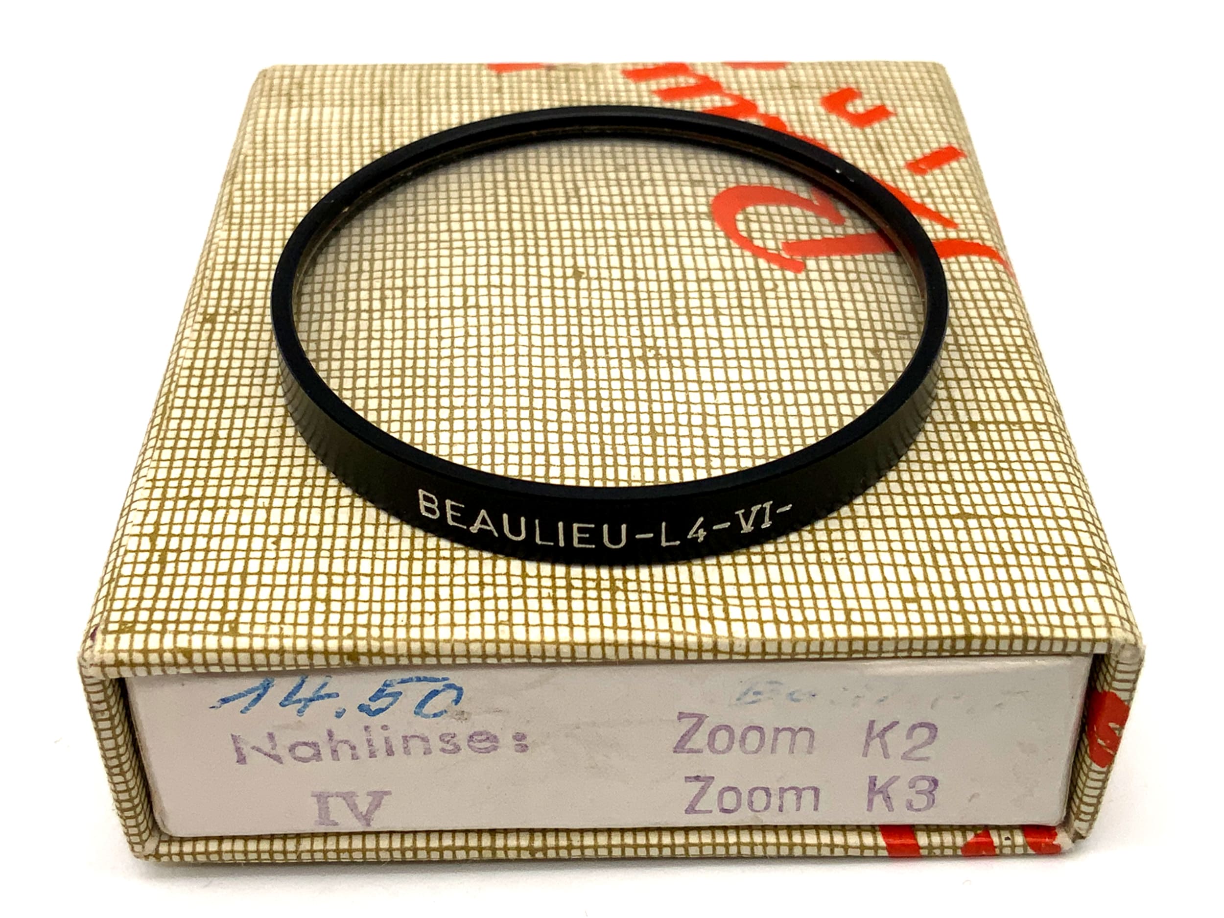 Beaulieu close-up lens L4-VI Close-Up in original packaging Filter 40.5mm circular filter thread