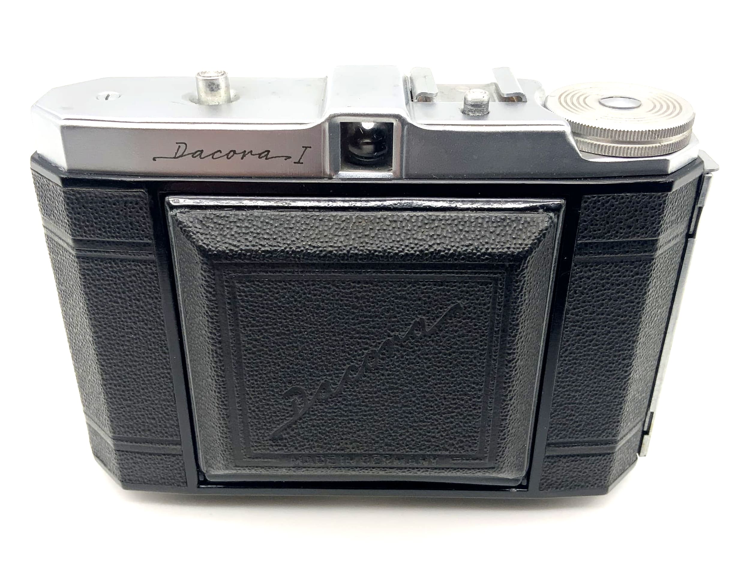 Appareil photo pliable Dacora I avec objectif Ennar 1:4,5 7,5 cm rouge C 1 Vario