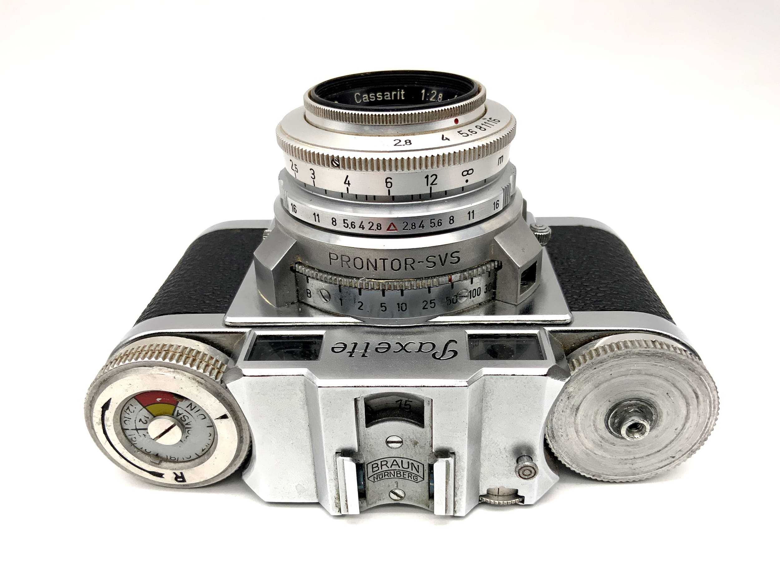 Braun Paxette Sucherkamera mit Cassarit 45mm 1:2.8 Kompaktkamera Analogkamera