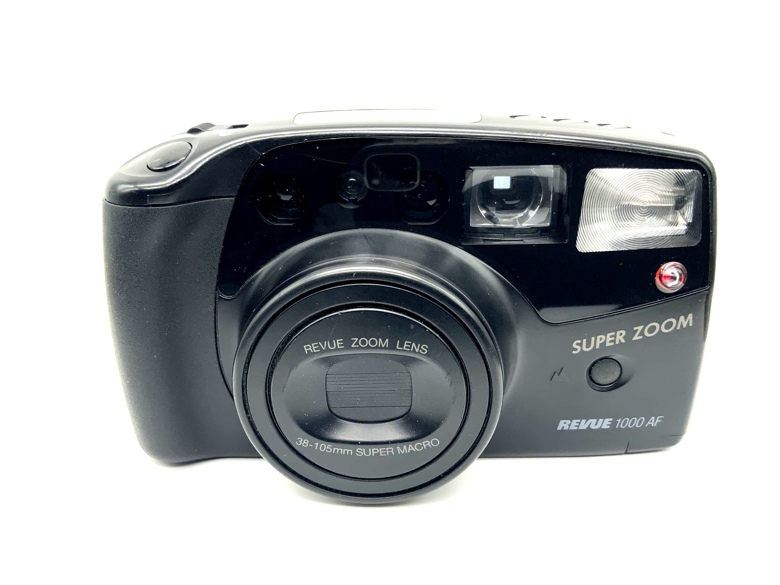 Revue 1000 AF Point&Shoot avec objectif Super Macro 38-105 mm Super Zoom 35 mm