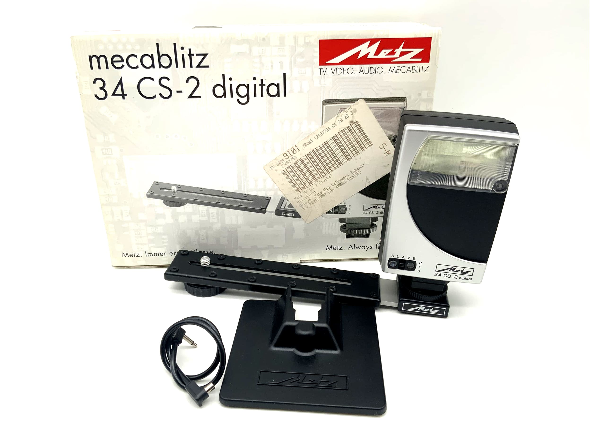 Metz mecablitz 34 CS-2 flash unit with original packaging camera flash attachable flash