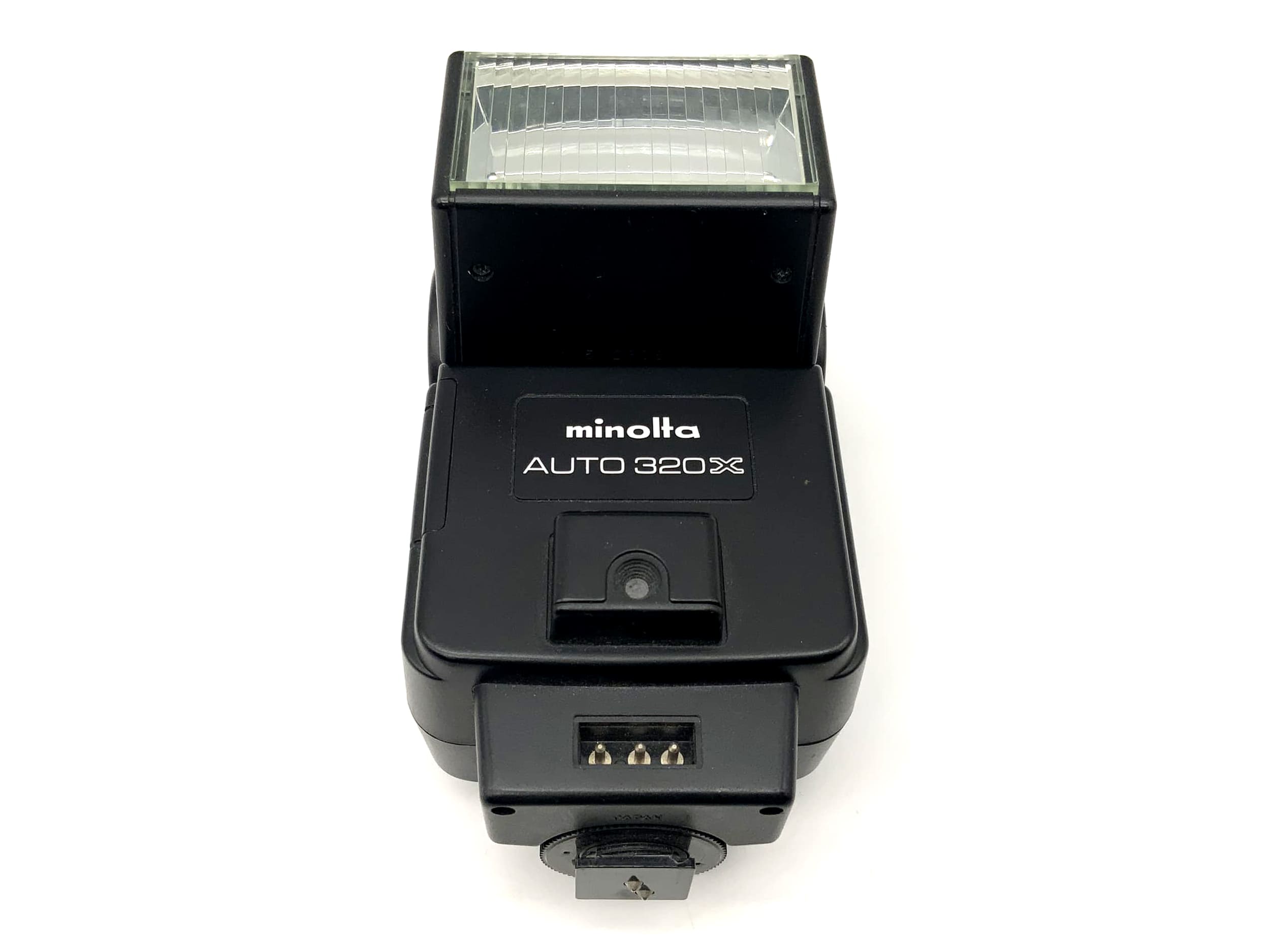 Minolta Auto 320X Blitzgerät Kamera Blitz Aufsteckblitz Flash Licht