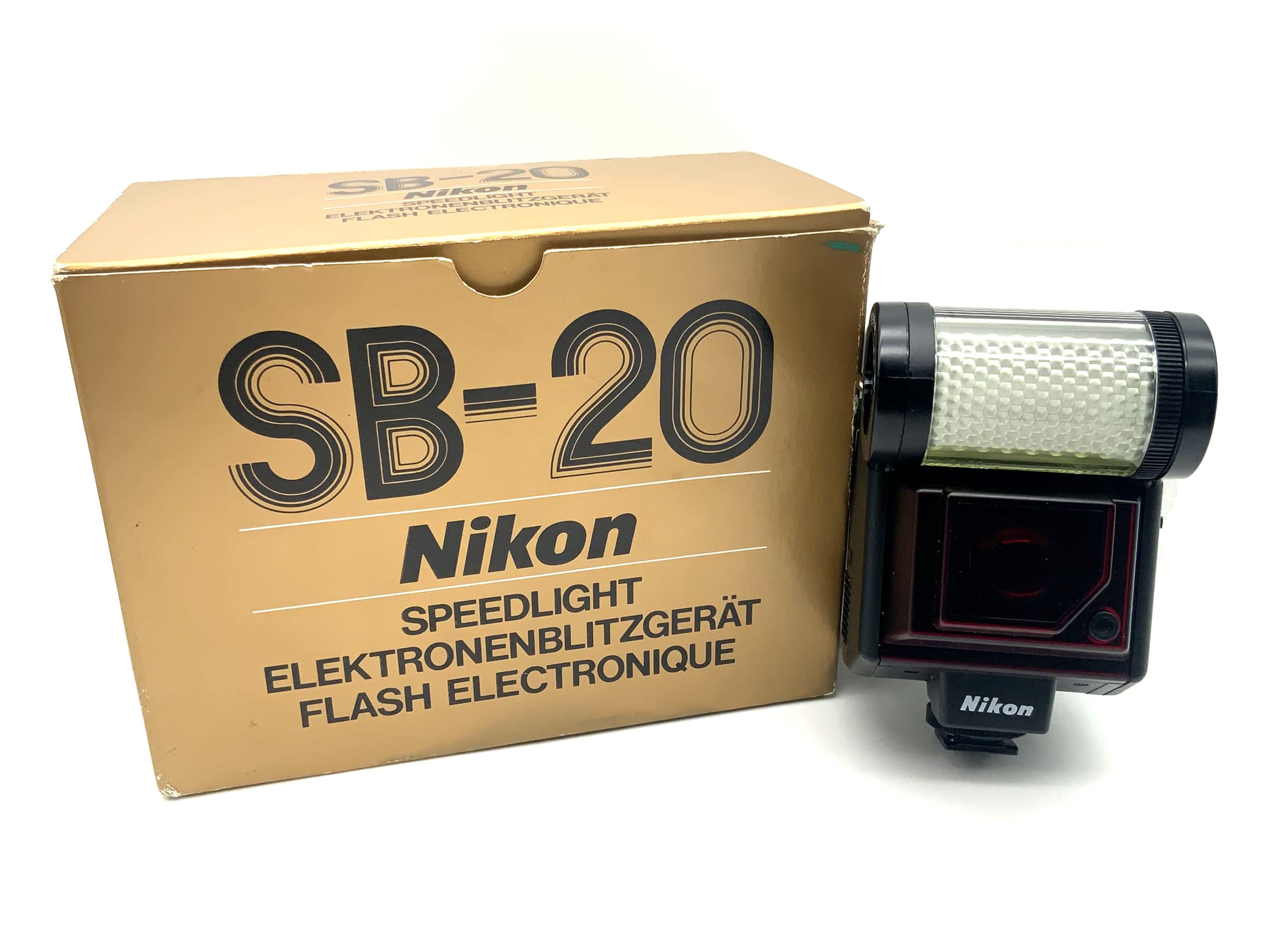Nikon Speedlight SB-20 Kamera Blitz Blitzgerät Elektronenblitzgerät Flash OVP