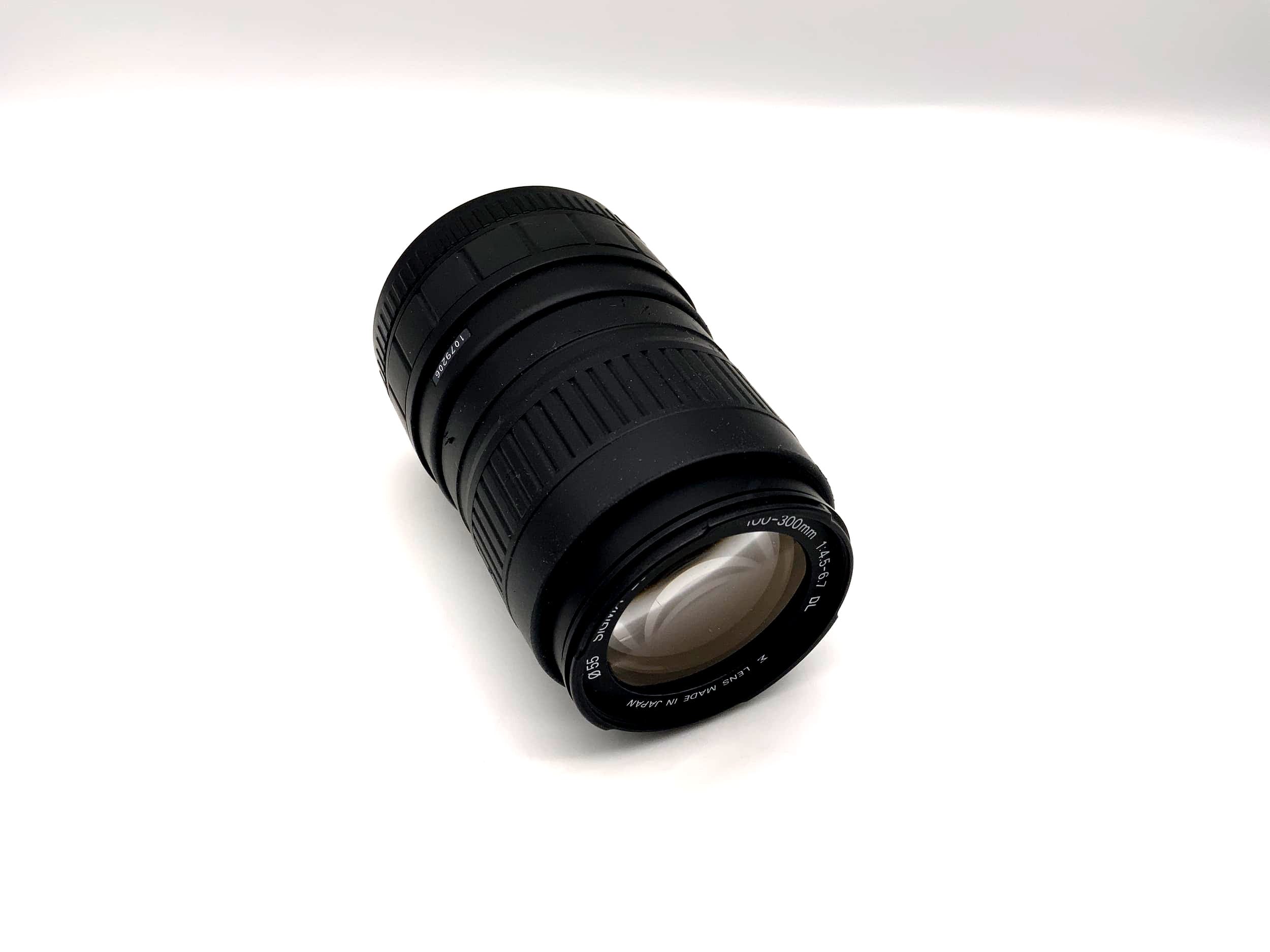 Objectif Sigma 100-300 mm 1:4,5-6,7 DL Zoom pour appareil photo (Canon EF)