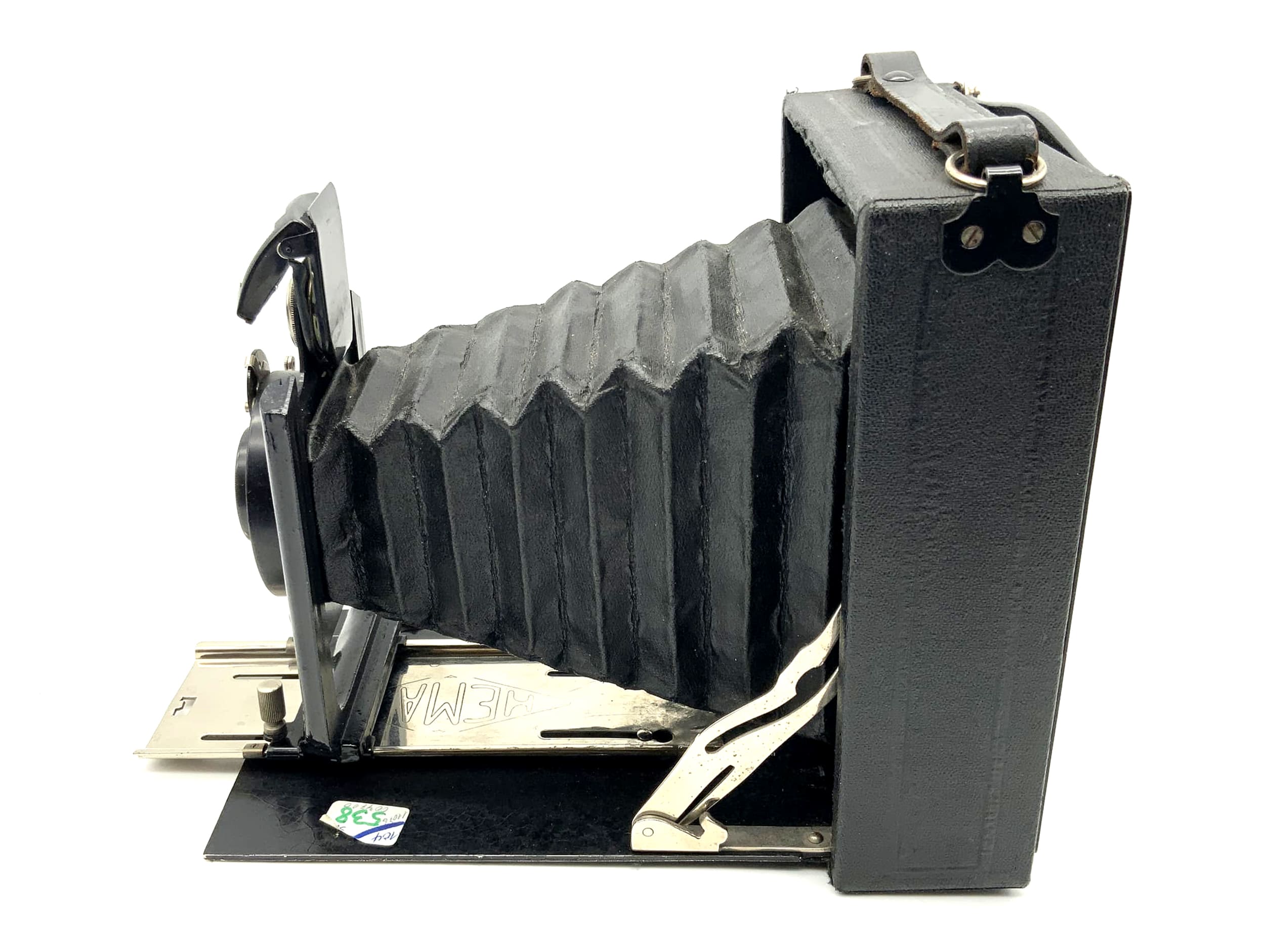 Hemax plate camera with Paris Anastigmat 1:6.8 / F=13.5cm 9x12 H. Roussel Paris