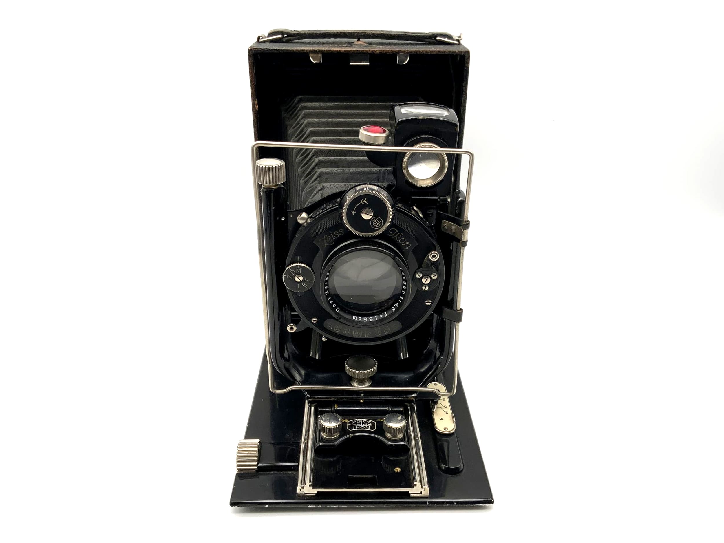 Appareil photo à plaque Zeiss Ikon avec Carl Zeiss Tessar 1:4,5 F=13,5cm 9x12 Donata 227/3