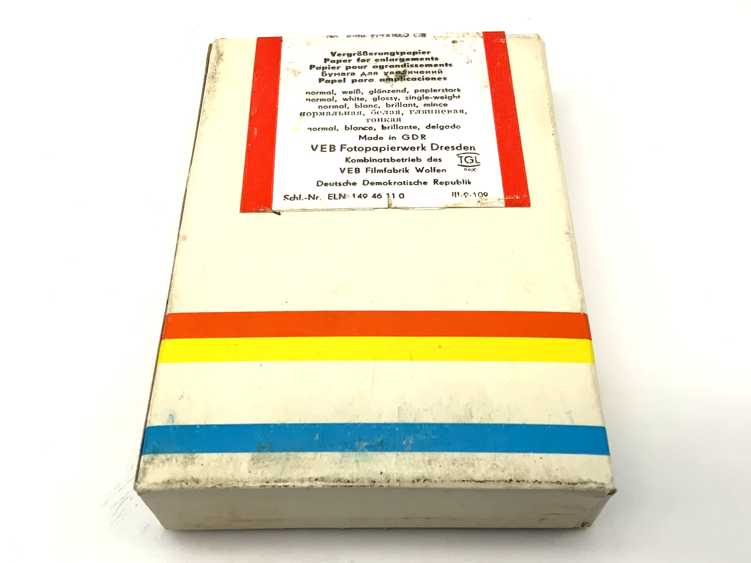 ORWO Fotopapier BN1 100 Blatt 7,4x10,5cm Neu universal BN1 Vergrößerungspapier