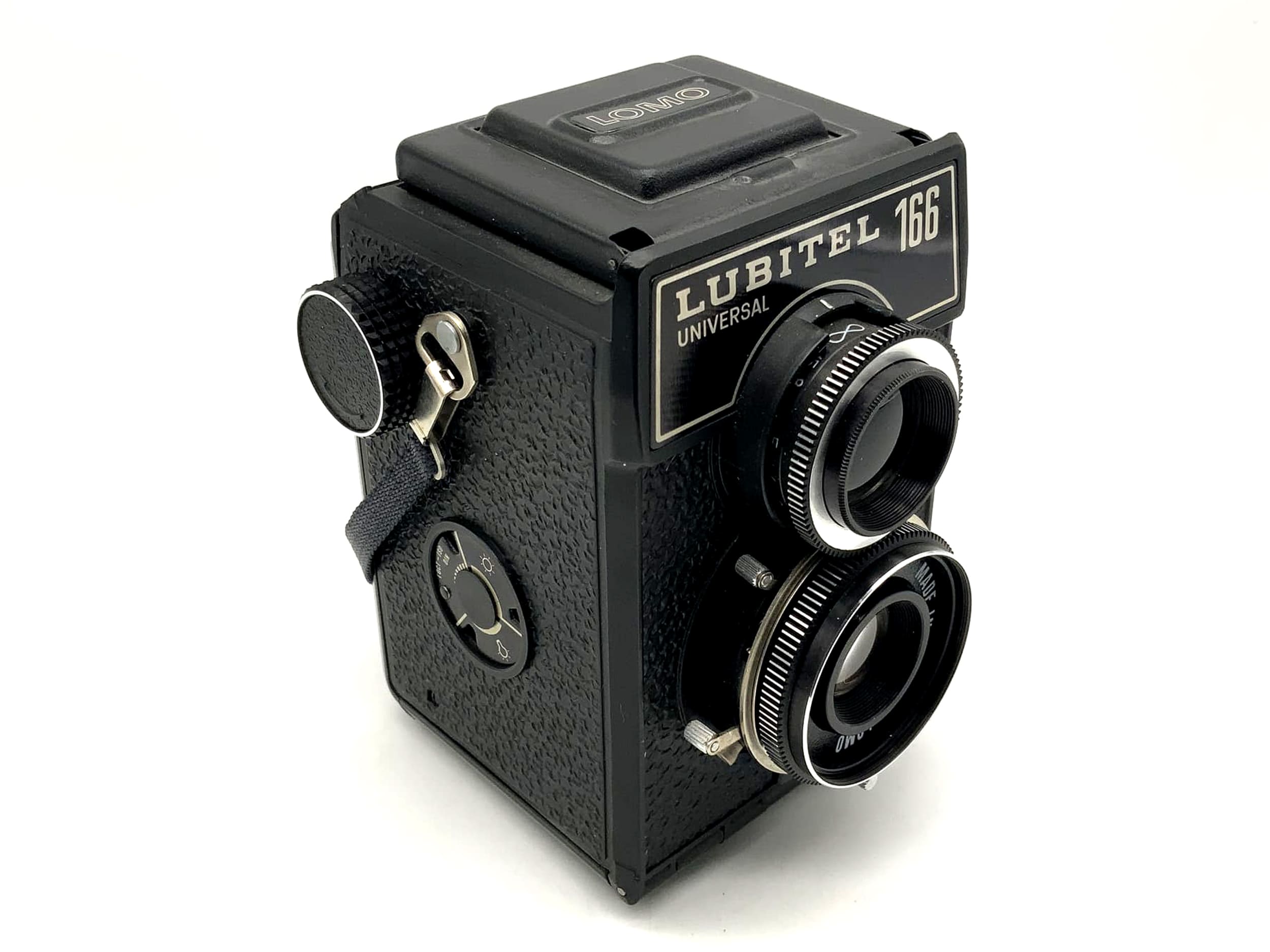 Lomo Lubitel 166 universal TLR with T-22 4.5/75 USSR twin-lens camera