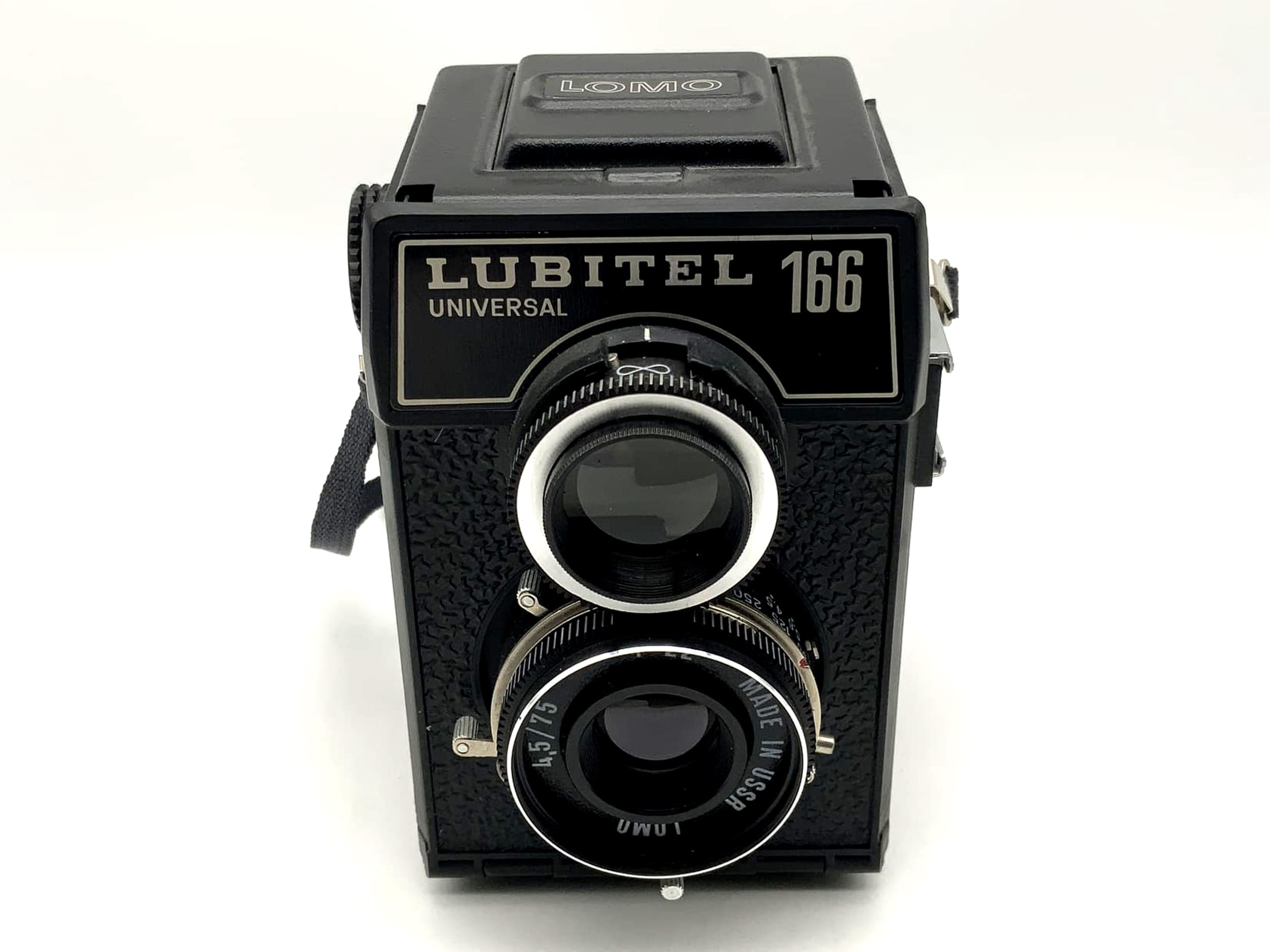 Lomo Lubitel 166 universal TLR with T-22 4.5/75 USSR twin-lens camera