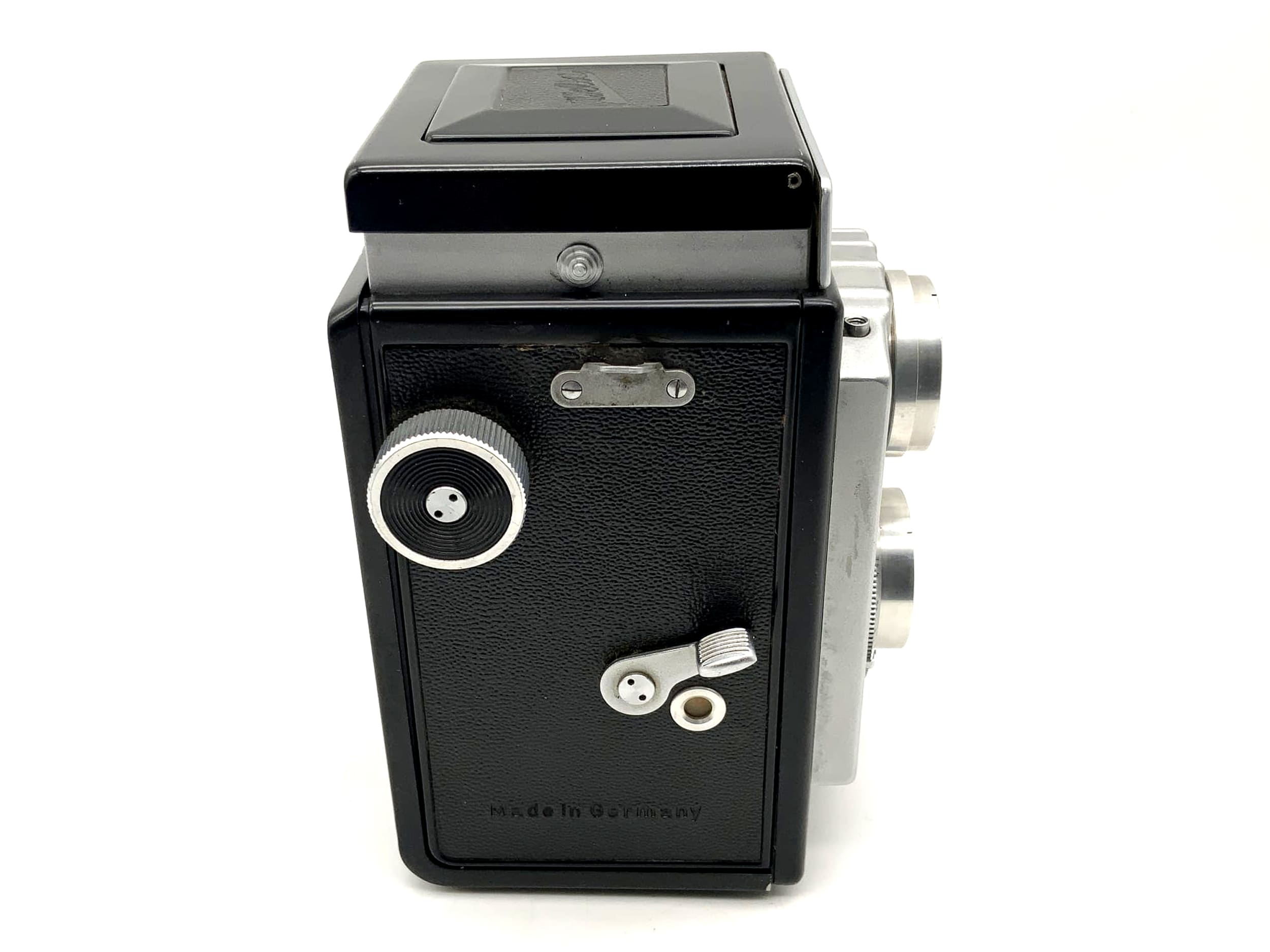 Welta Weltaflex TLR avec double objectif E.Ludwig Meritar 1:3,5 / 75 mm rouge V Vebur