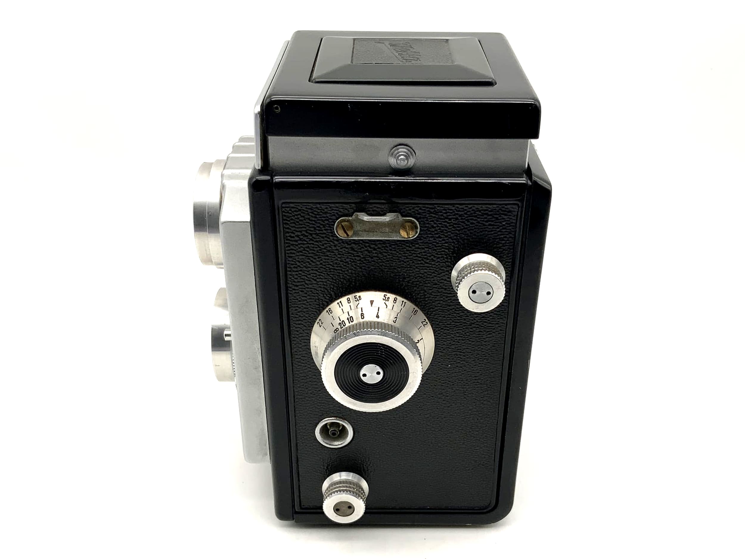 Welta Weltaflex TLR avec double objectif E.Ludwig Meritar 1:3,5 / 75 mm rouge V Vebur