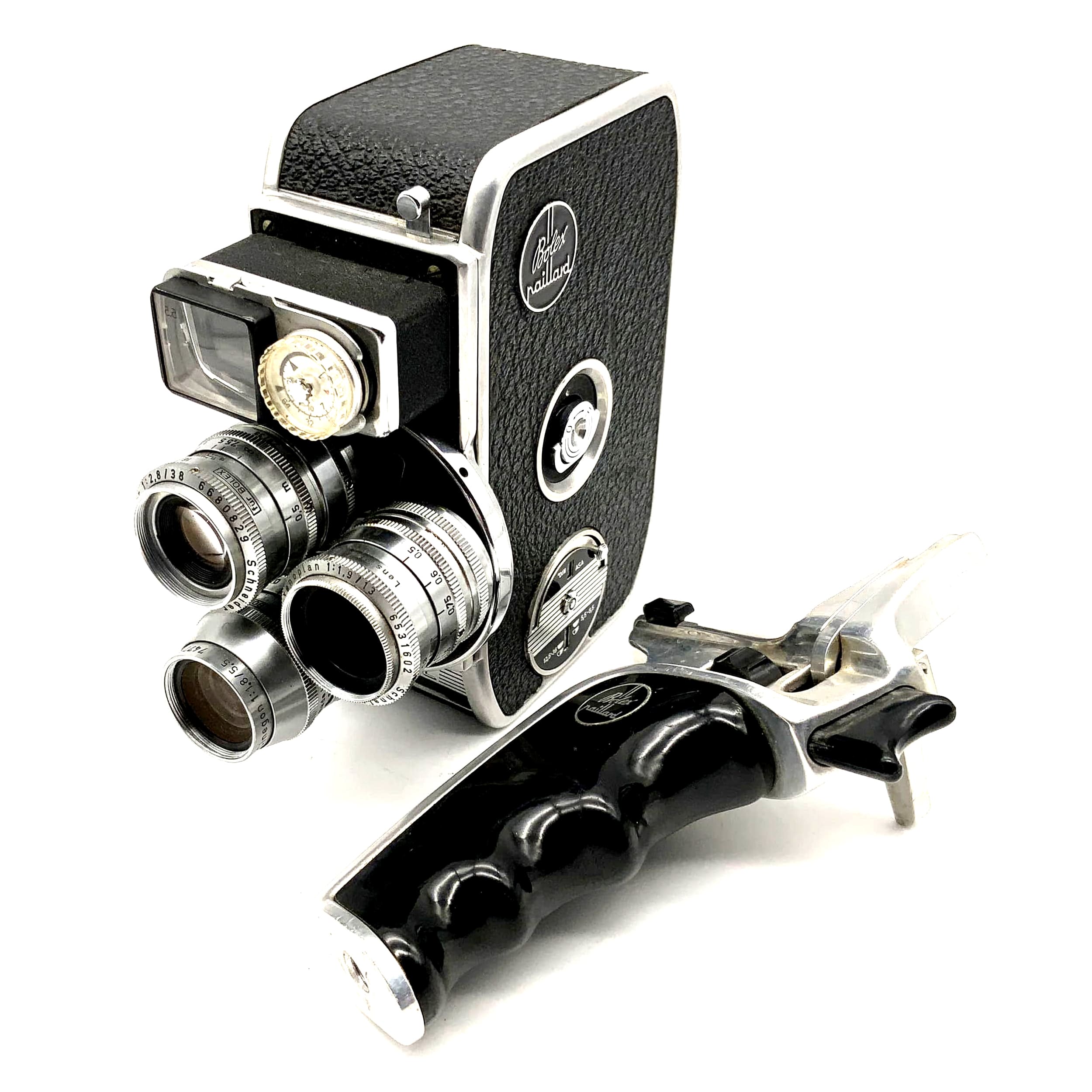 Caméra argentique Bolex D8L Paillard avec caméra Xenar, Xenoplan, Cinegon Super 8