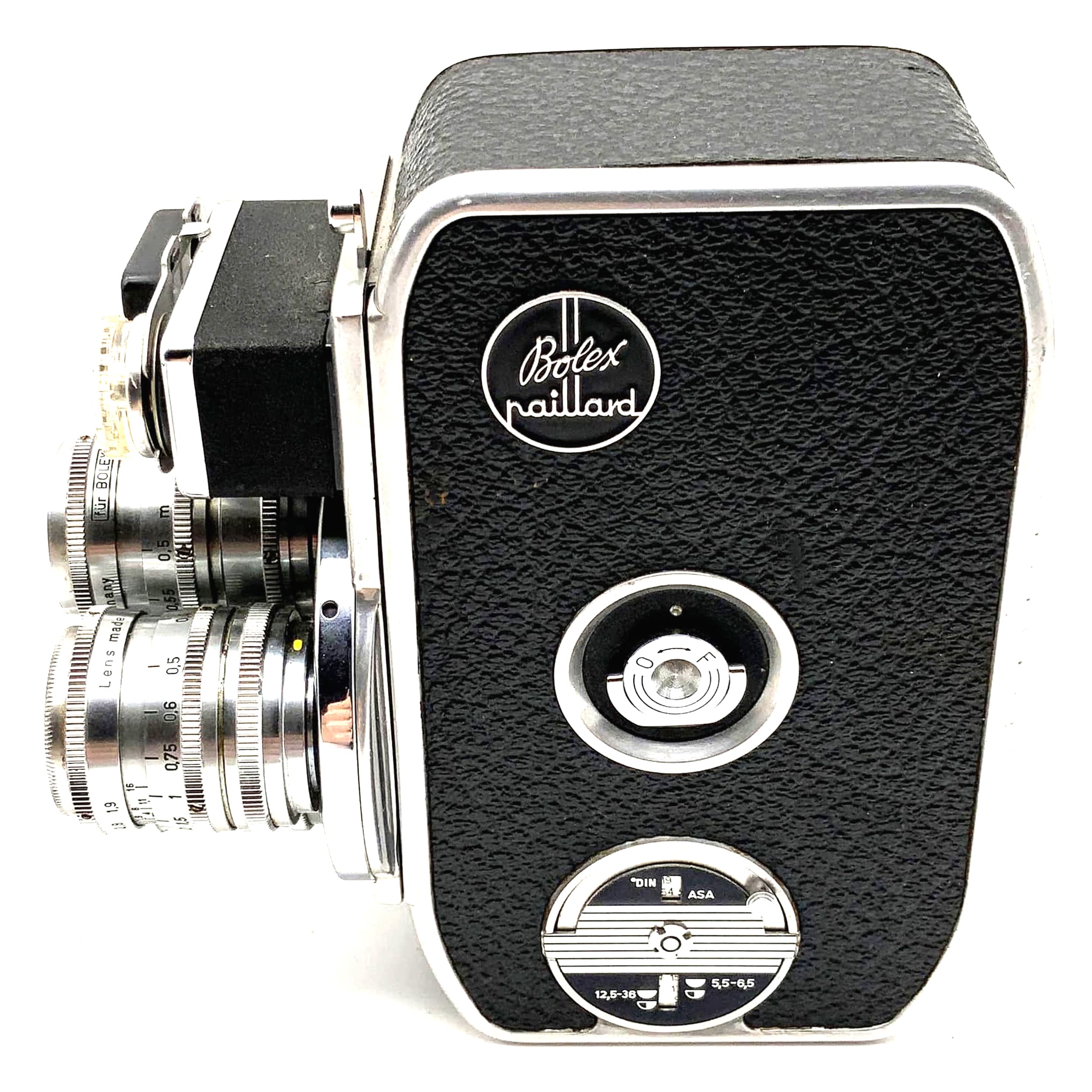 Caméra argentique Bolex D8L Paillard avec caméra Xenar, Xenoplan, Cinegon Super 8