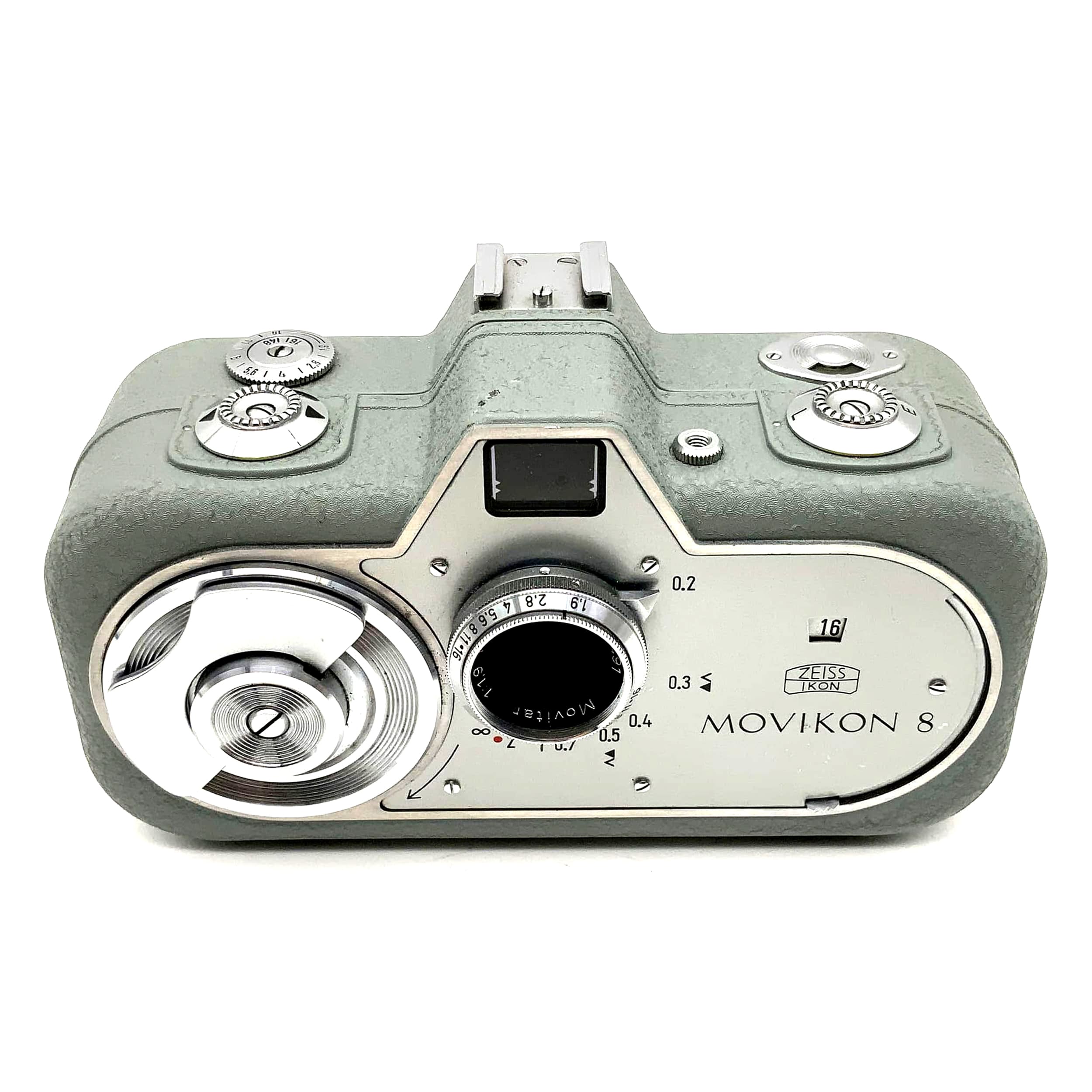 Appareil photo argentique Zeiss Ikon Movikon 8 avec caméra Movitar 1:1,9 f = 10 mm Super 8