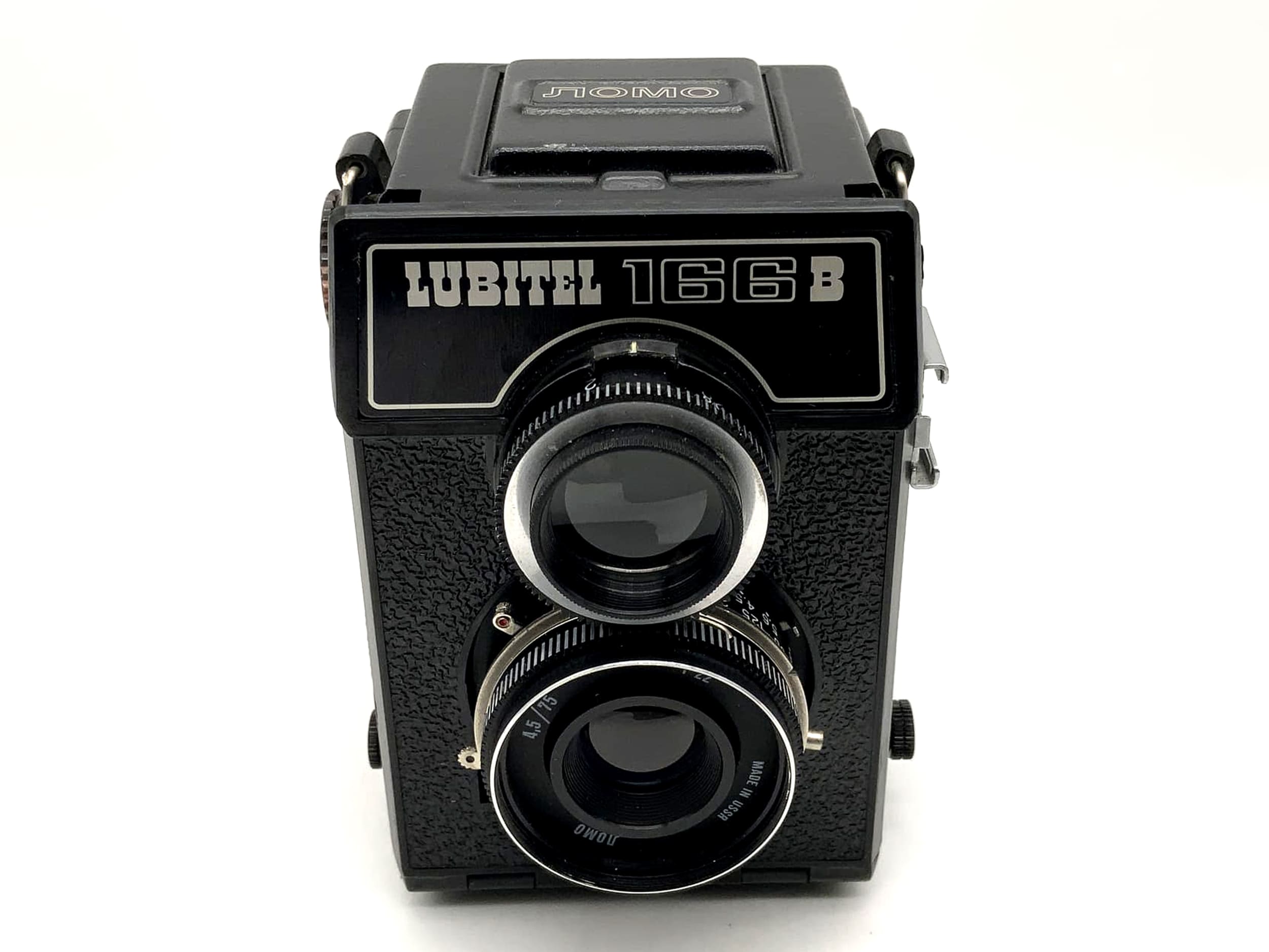 Lomo Lubitel 166B TLR with T-22 4.5/75 USSR twin-lens camera defect