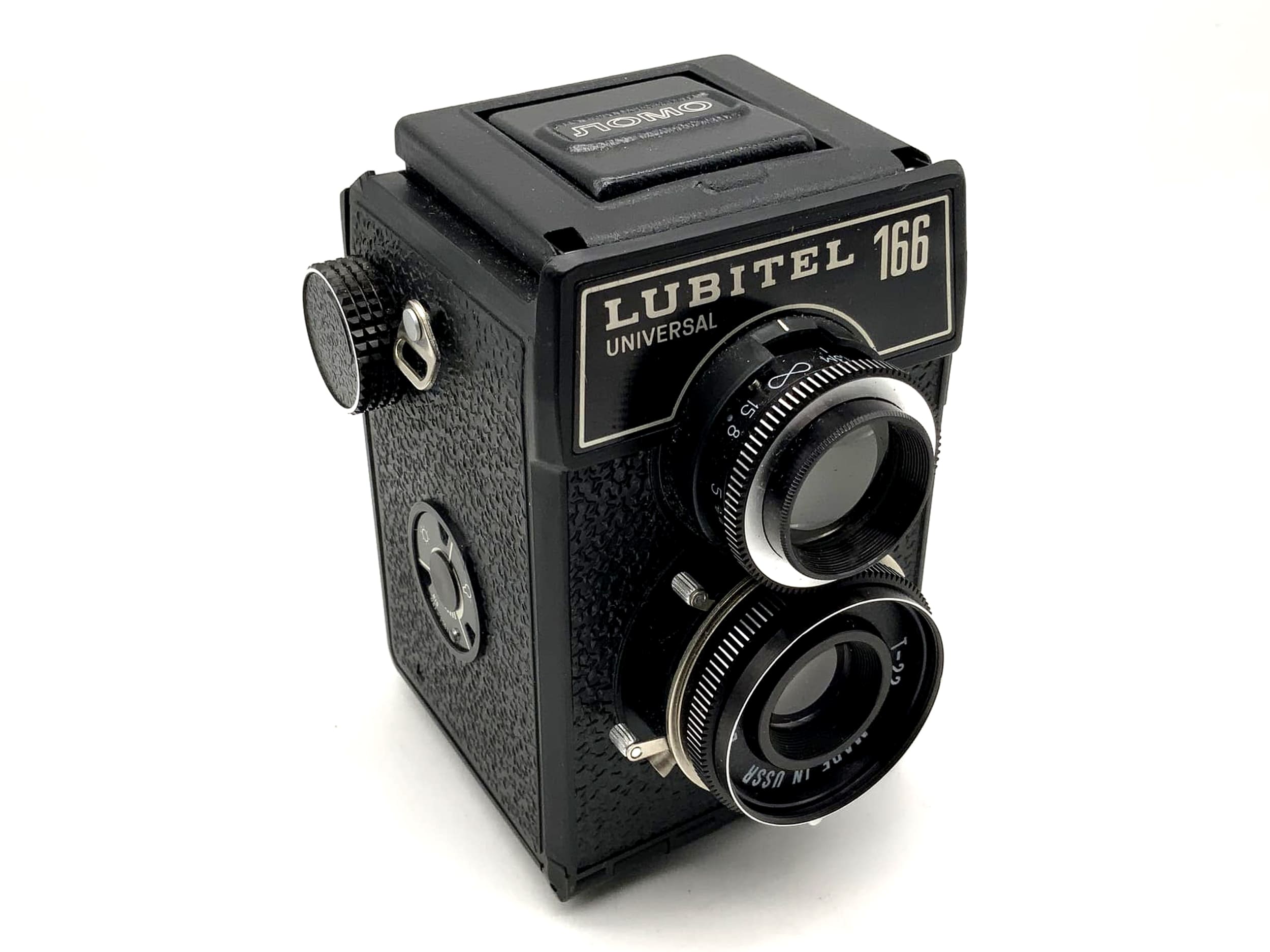 Lomo Lubitel 166 universal TLR with T-22 4.5/75 USSR twin-lens camera defect