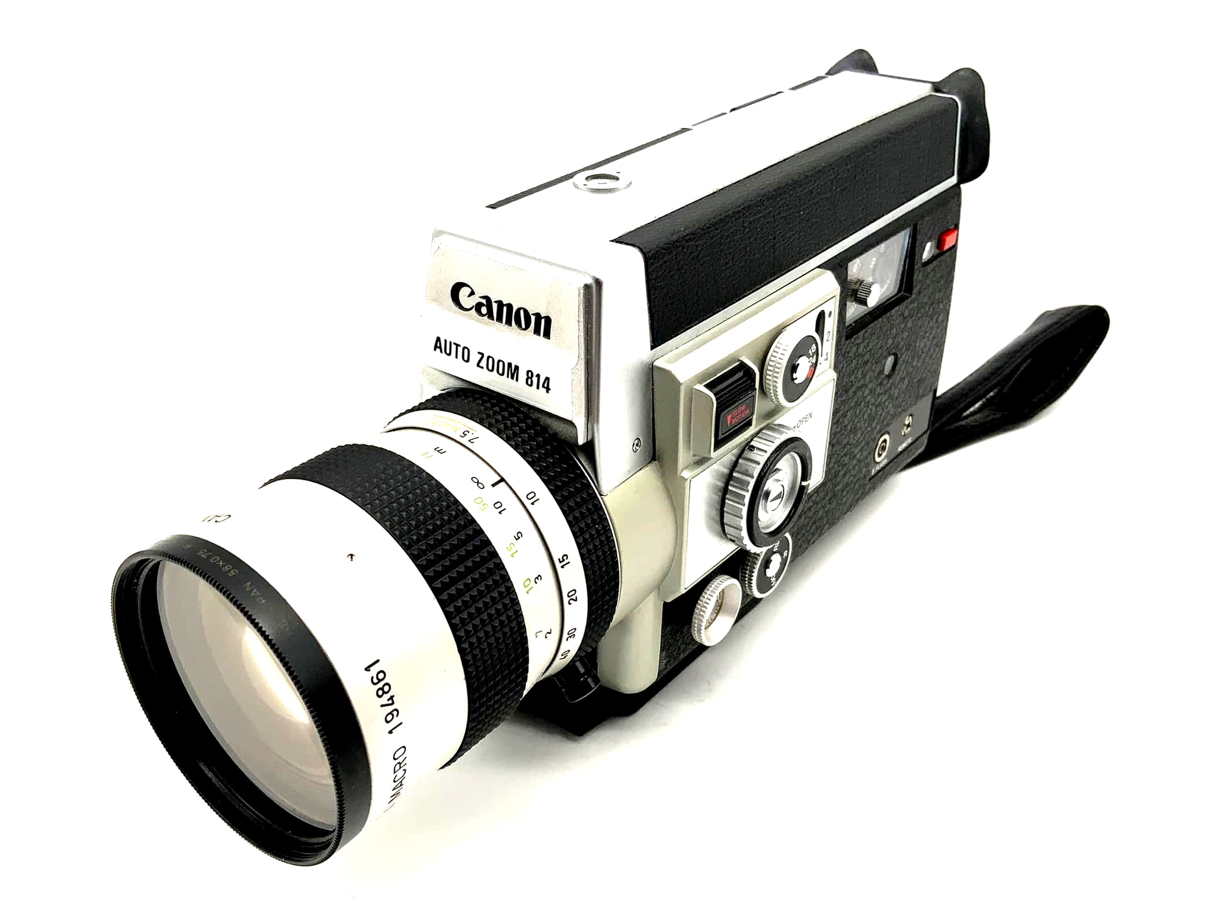 Canon Auto Zoom 814 Electronic Film Camera C-8 7.5-60mm 1:1.4 Macro Super 8