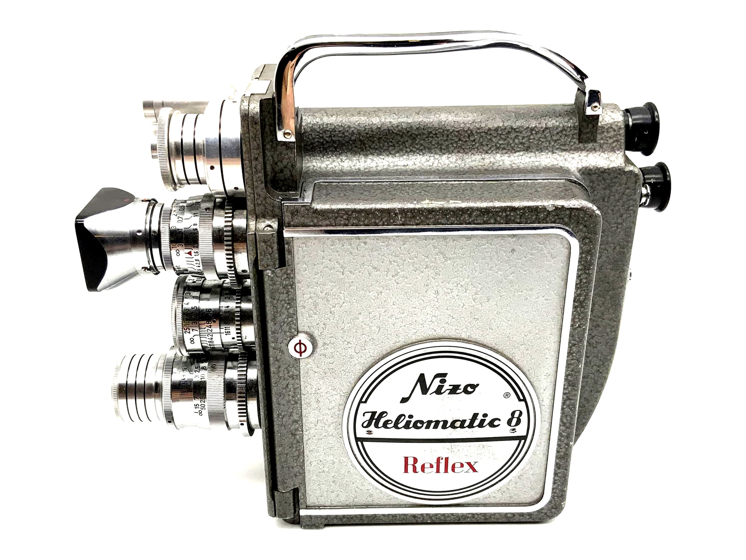 Appareil photo reflex Braun Nizo Heliomatic 8 avec objectifs Super 8