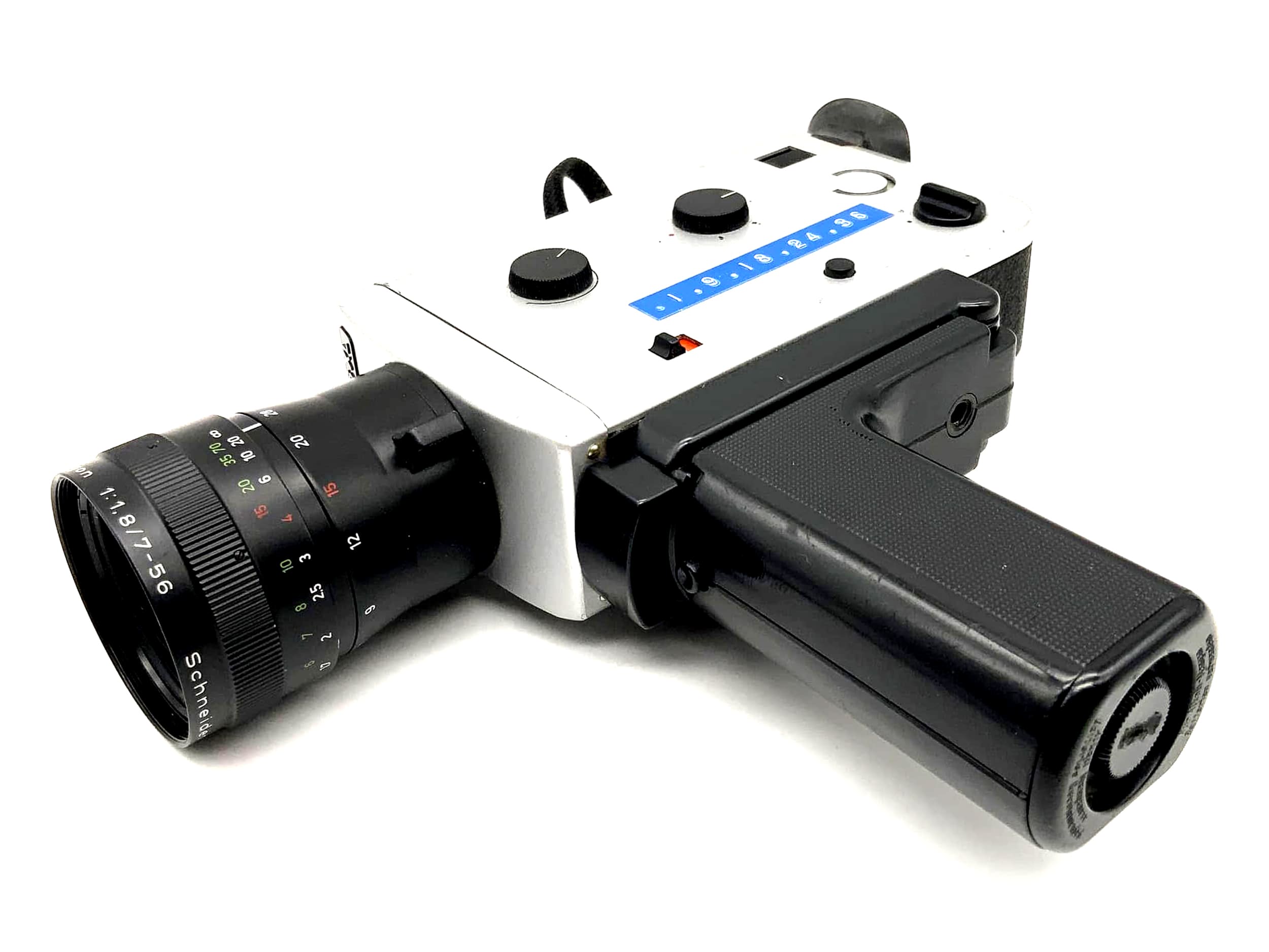 Braun Nizo 156 XL film camera with Schneider-Kreuznach Variogon 1:1.8/7-56 Super 8