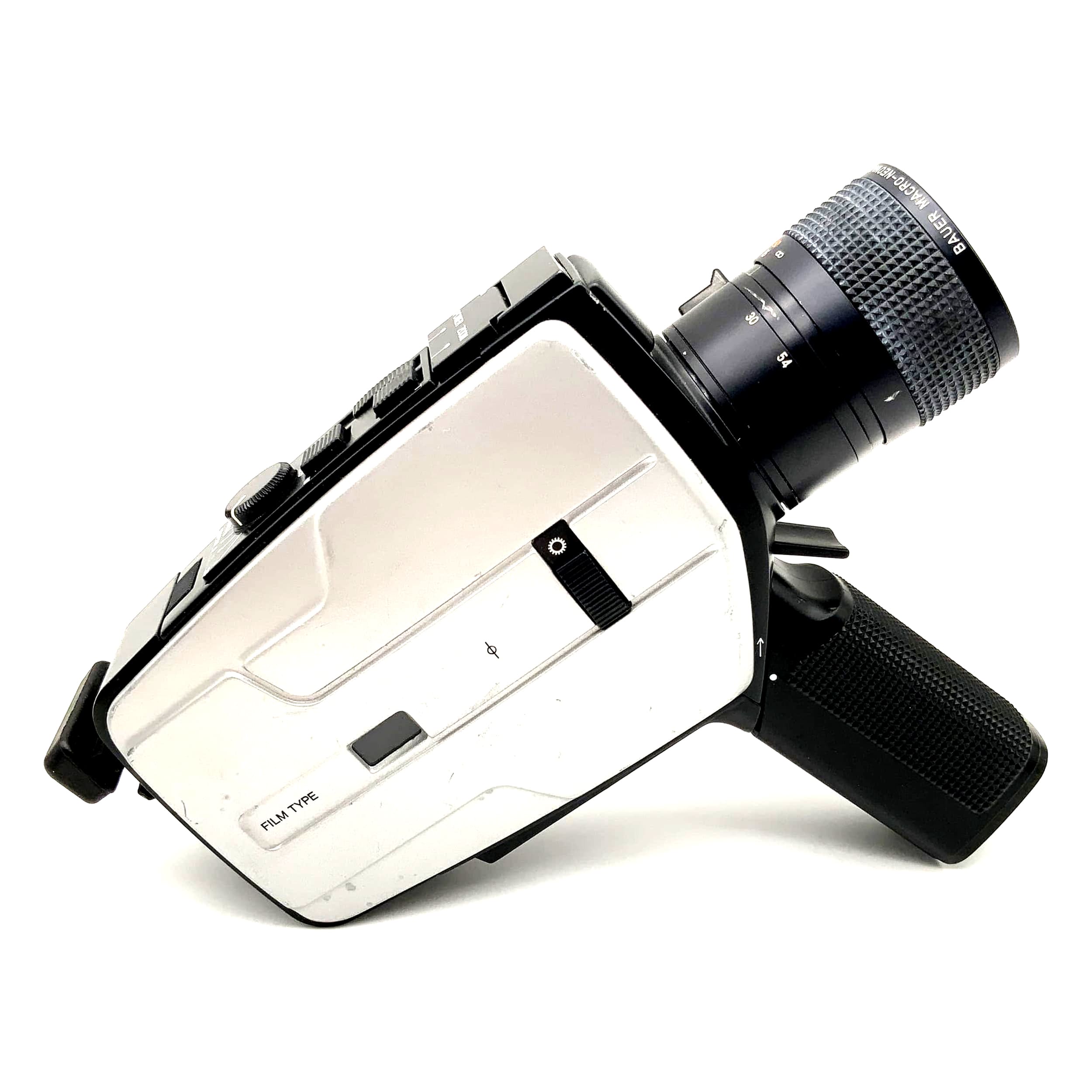 Bauer C47 film camera with Neovaron 1.8/7.5-54 Super 8 camera movie camera