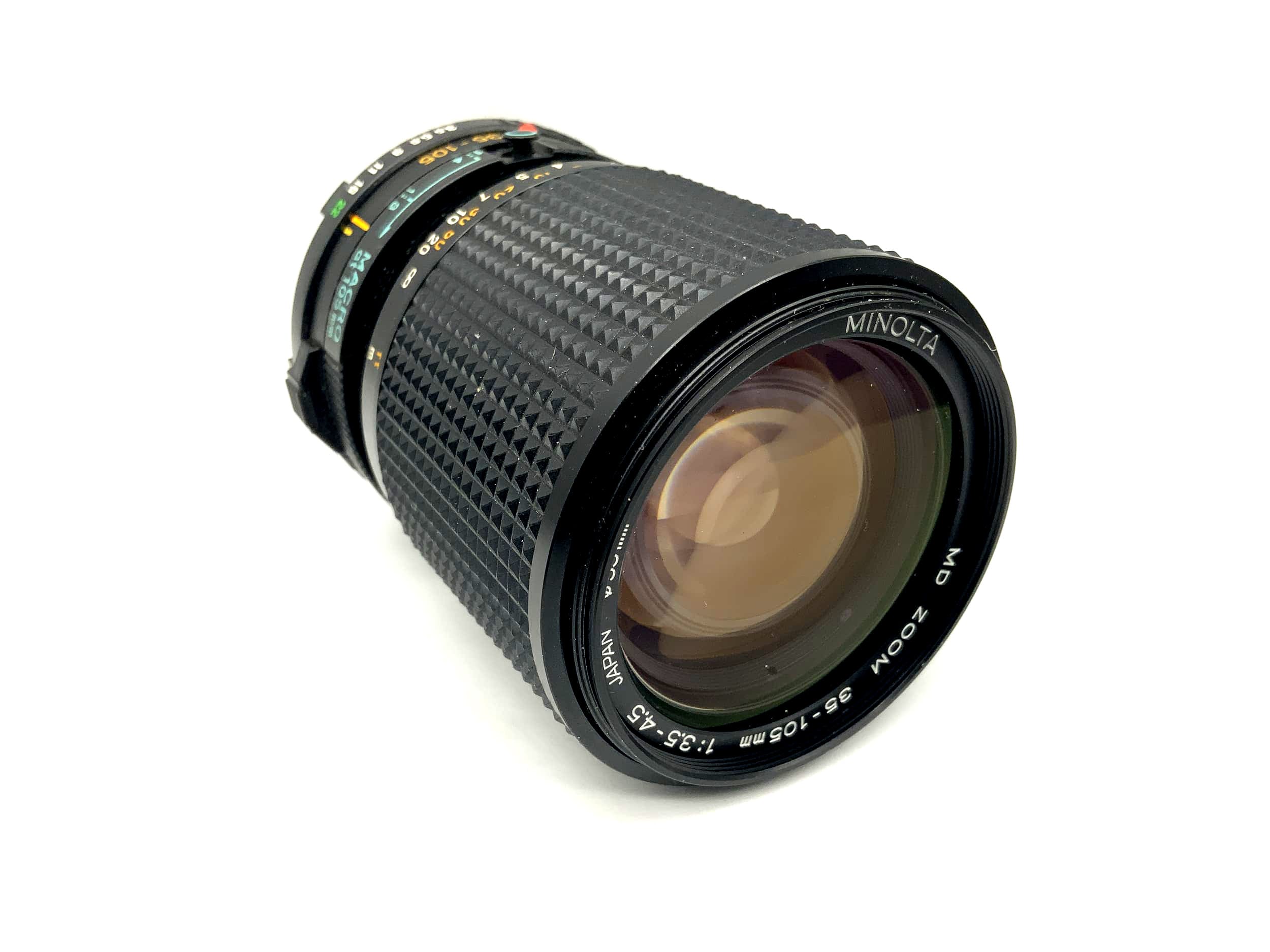 Minolta 35-105mm 1:3.5-4.5 Objektiv Macro Zoom Kamera Camera Lens (Minolta MD)