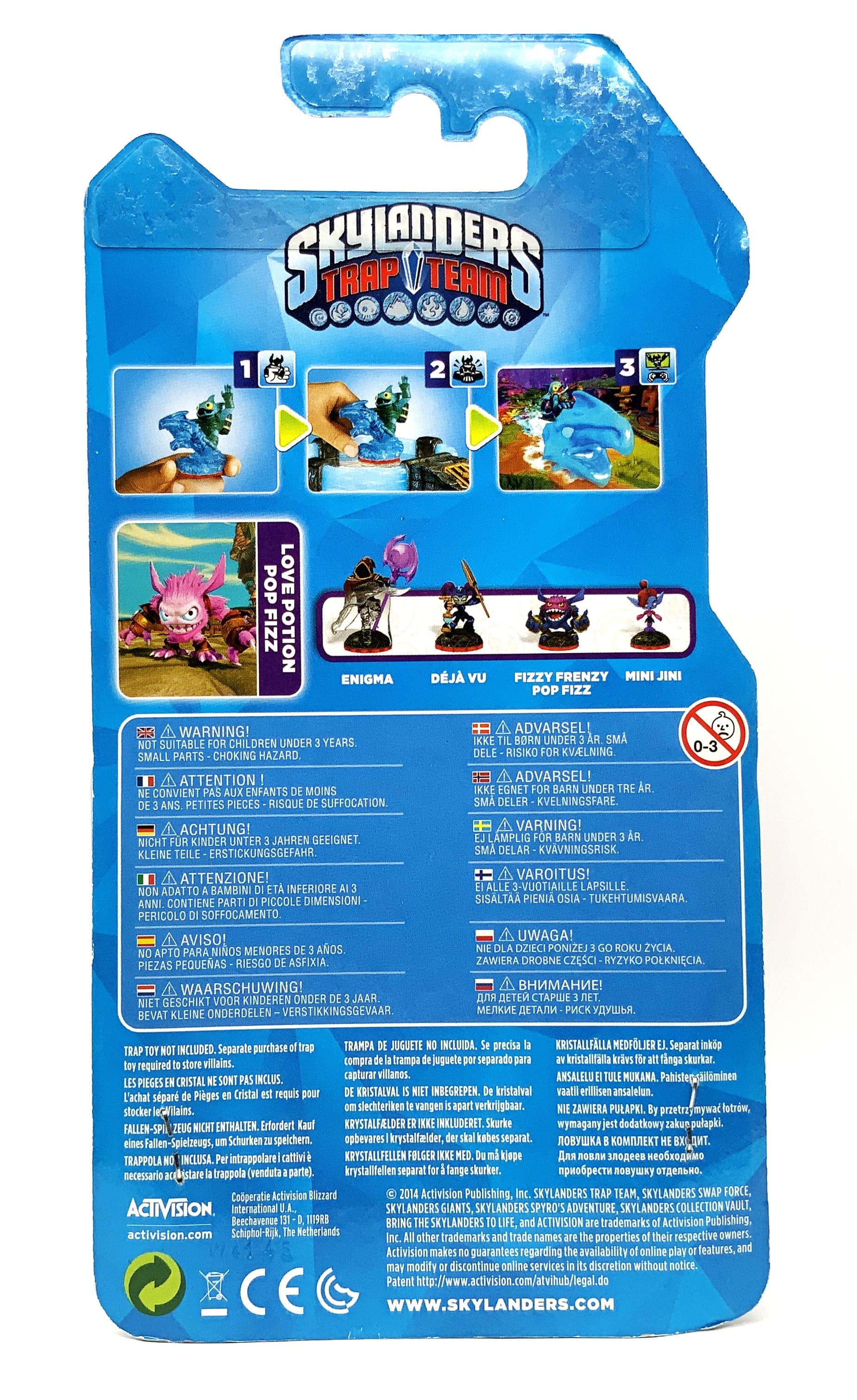 Figurine Skylanders Trap Team Love Potion Pop Fizz dans son emballage d'origine OVP
