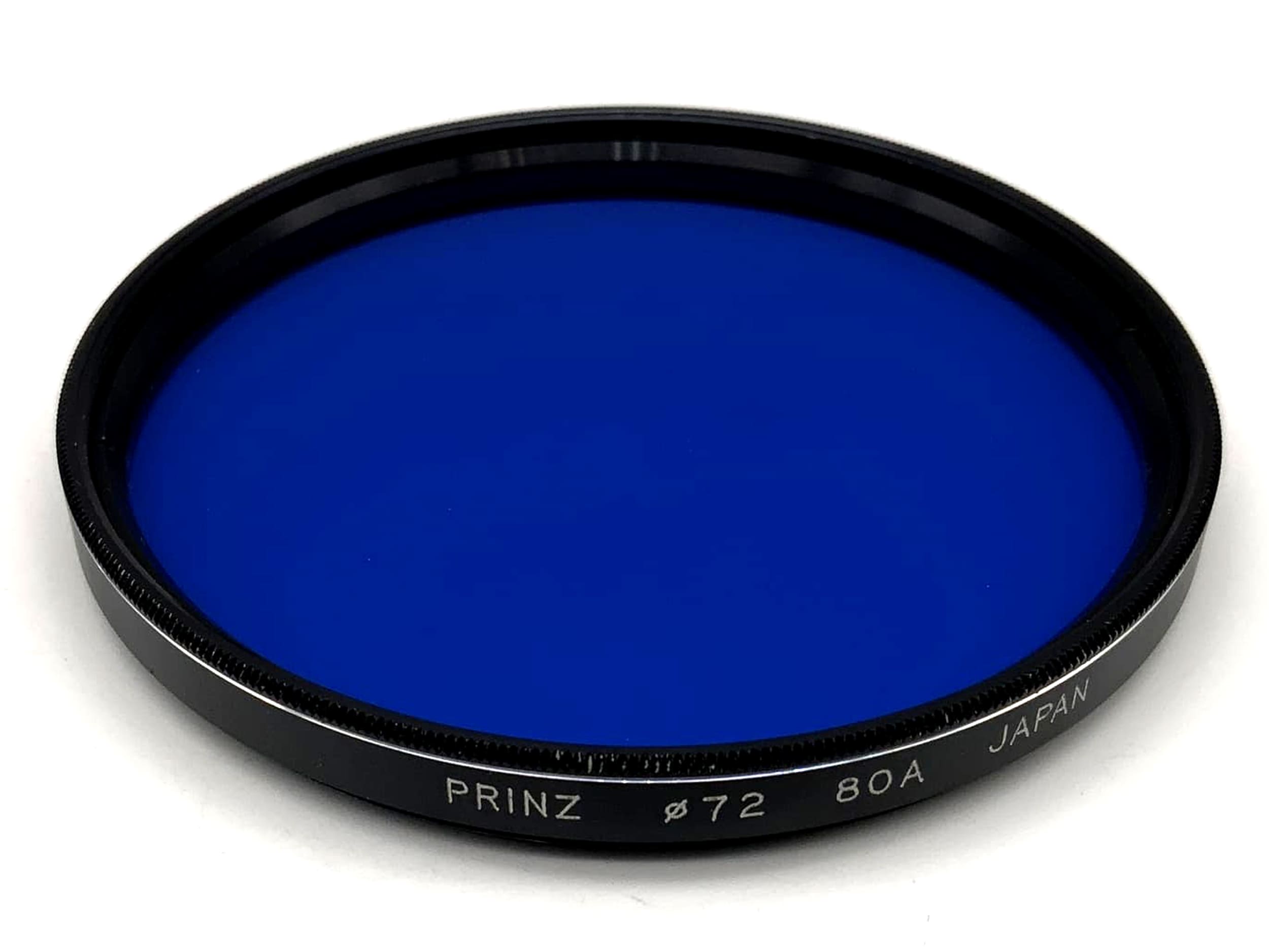 Prinz color filter 80A blue blue filter filter 72mm filter thread M72
