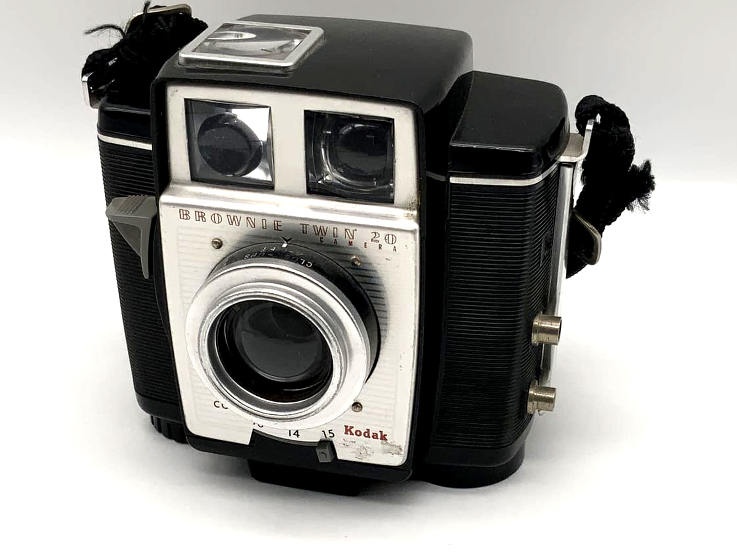Appareil photo analogique Kodak Brownie Twin 20 avec pellicule en bakélite
