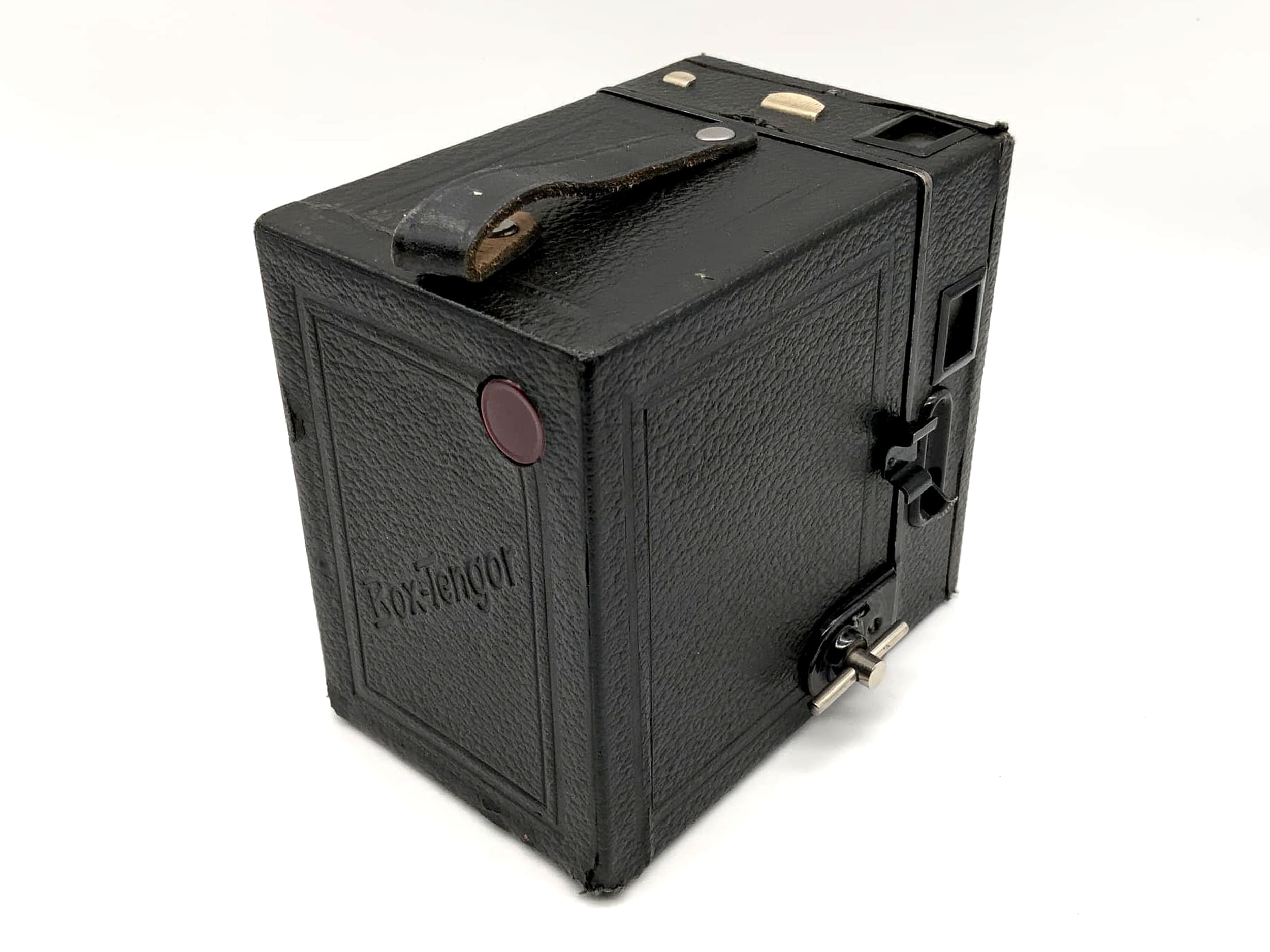 Appareil photo analogique Zeiss Ikon Box-Tengor avec pellicule en rouleau