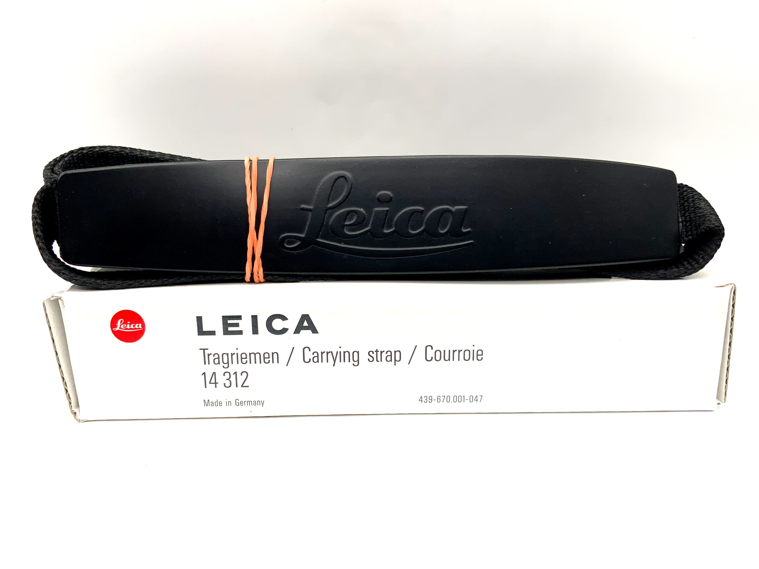 Leica 14312 strap black in original packaging neck shoulder strap camera strap strap M models