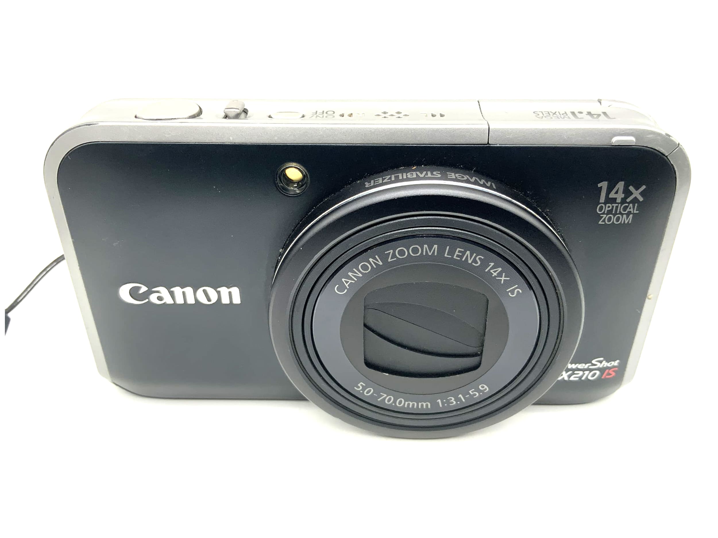 Canon PowerShot SX210 IS with Zoom Lens 14x IS 5.0-70.0mm 1:3.1-5.9 14.1 MP