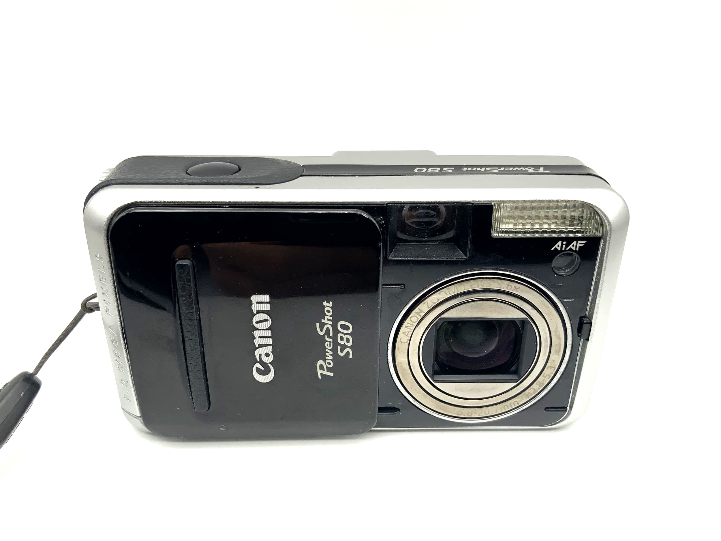 Canon Power Shot S80 mit Zoom Lens 3.6x 5.8-20.7mm 1:2.8-5-3 8.0 MP Ai AF