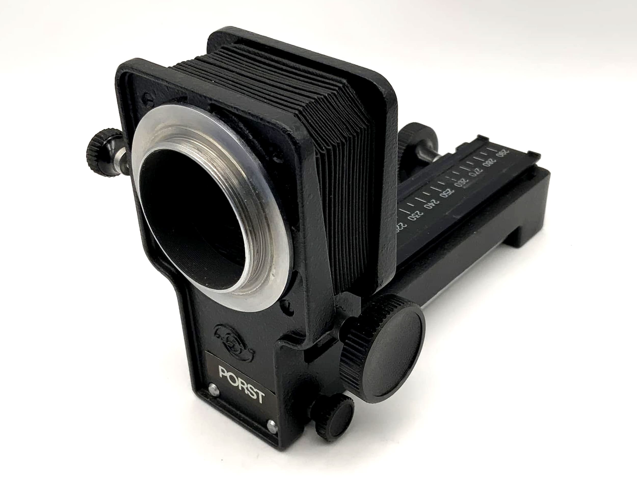 Porst Bellows Bellows Device M Black Bellows with Adjustment Slide with Original Packaging (M42)