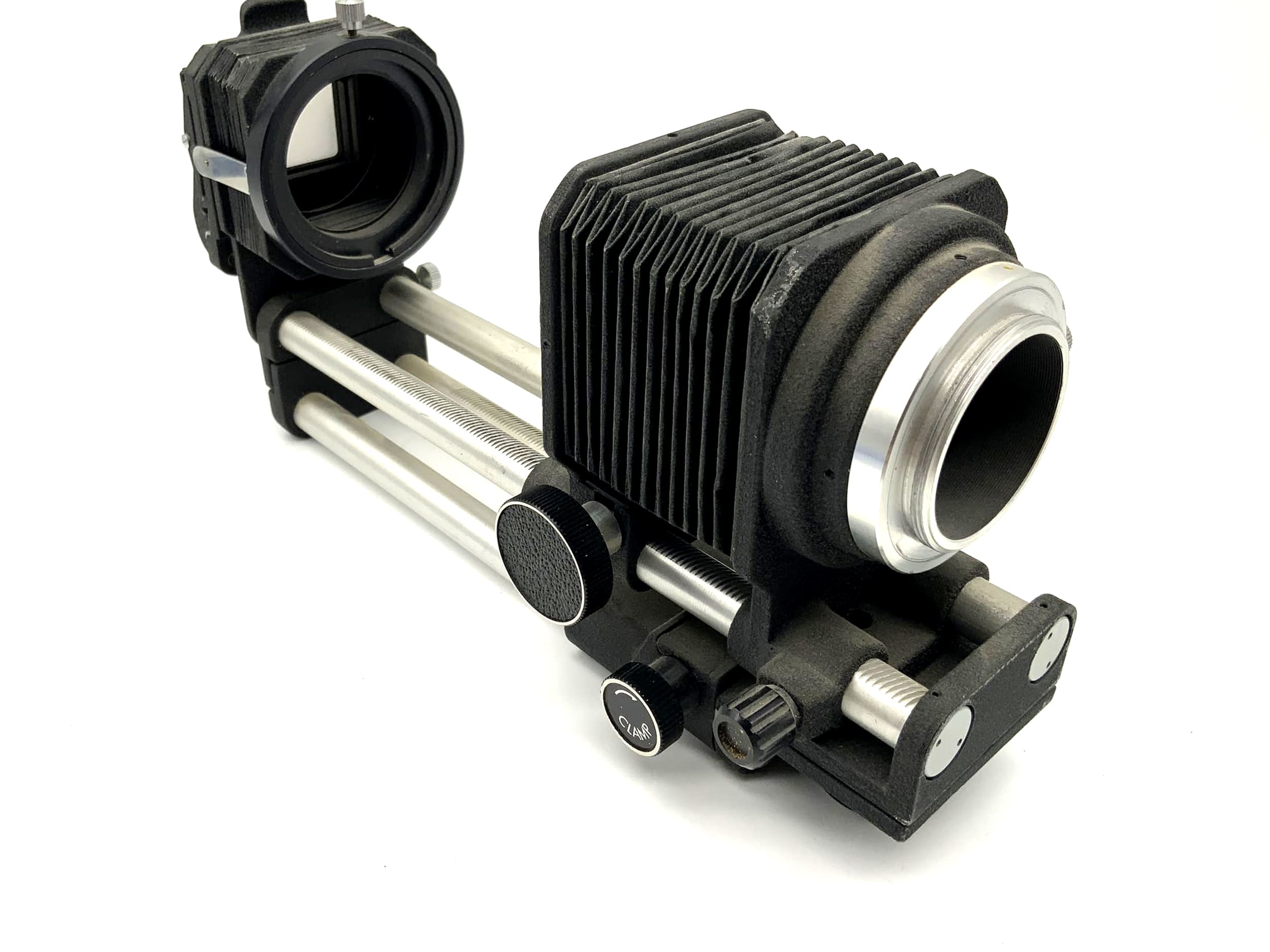 Bellows device black Bellows with focusing slide and slide duplicator